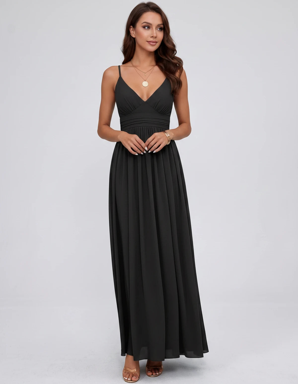 Belisse Maxi Dress — Black | SKU: SD-82788-black-2,SD-82788-black-4,SD-82788-black-6,SD-82788-black-8,SD-82788-black-10,SD-82788-black-12,SD-82788-black-14,SD-82788-black-16,SD-82788-black-16W,SD-82788-black-18W,SD-82788-black-20W,SD-82788-black-22W