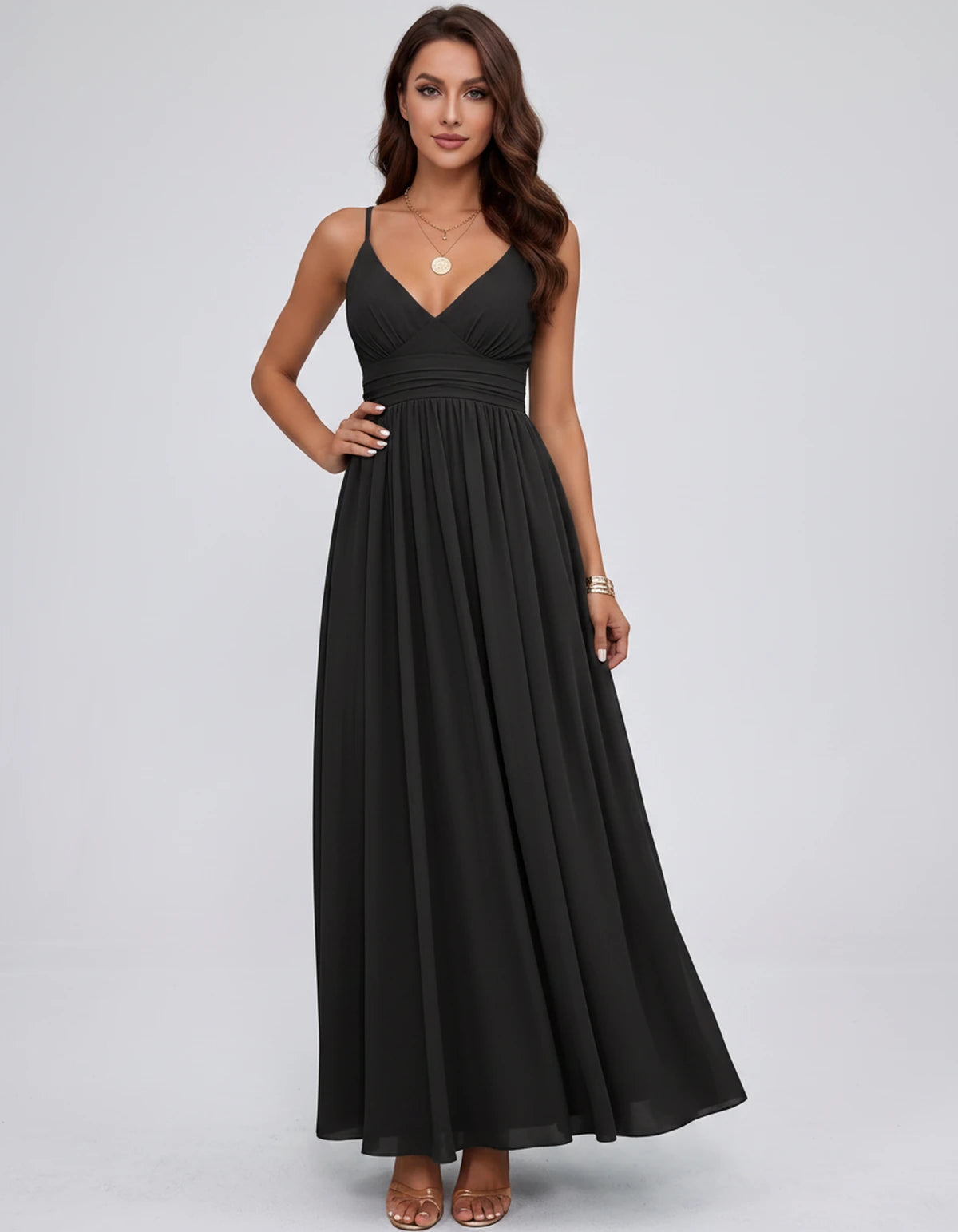 Belisse Maxi Dress — Black | SKU: SD-82788-black-2,SD-82788-black-4,SD-82788-black-6,SD-82788-black-8,SD-82788-black-10,SD-82788-black-12,SD-82788-black-14,SD-82788-black-16,SD-82788-black-16W,SD-82788-black-18W,SD-82788-black-20W,SD-82788-black-22W