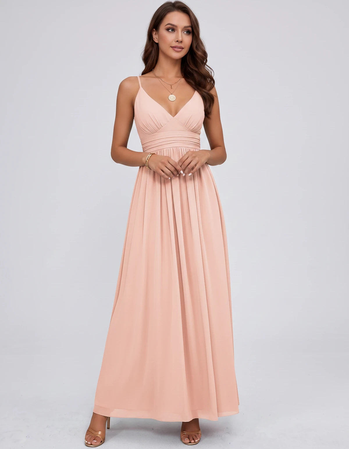 Belisse Maxi Dress — Blush Pink | SKU: SD-82788-blushpink-2,SD-82788-blushpink-4,SD-82788-blushpink-6,SD-82788-blushpink-8,SD-82788-blushpink-10,SD-82788-blushpink-12,SD-82788-blushpink-14,SD-82788-blushpink-16,SD-82788-blushpink-16W,SD-82788-blushpink-18W,SD-82788-blushpink-20W,SD-82788-blushpink-22W