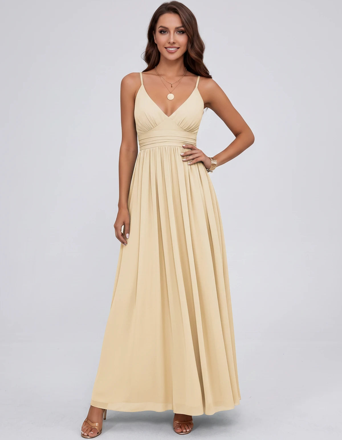 Belisse Maxi Dress — Champagne | SKU: SD-82788-champagne-2,SD-82788-champagne-4,SD-82788-champagne-6,SD-82788-champagne-8,SD-82788-champagne-10,SD-82788-champagne-12,SD-82788-champagne-14,SD-82788-champagne-16,SD-82788-champagne-16W,SD-82788-champagne-18W,SD-82788-champagne-20W,SD-82788-champagne-22W