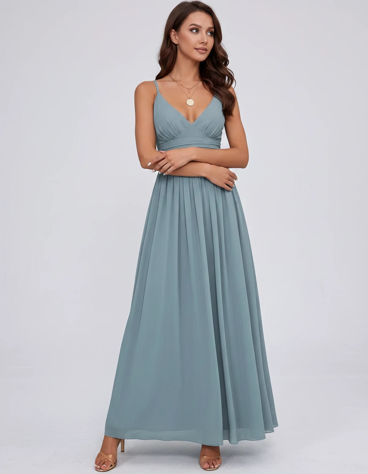 Belisse Maxi Dress — Dusty Blue | SKU: SD-82788-dustyblue-2,SD-82788-dustyblue-4,SD-82788-dustyblue-6,SD-82788-dustyblue-8,SD-82788-dustyblue-10,SD-82788-dustyblue-12,SD-82788-dustyblue-14,SD-82788-dustyblue-16,SD-82788-dustyblue-16W,SD-82788-dustyblue-18W,SD-82788-dustyblue-20W,SD-82788-dustyblue-22W