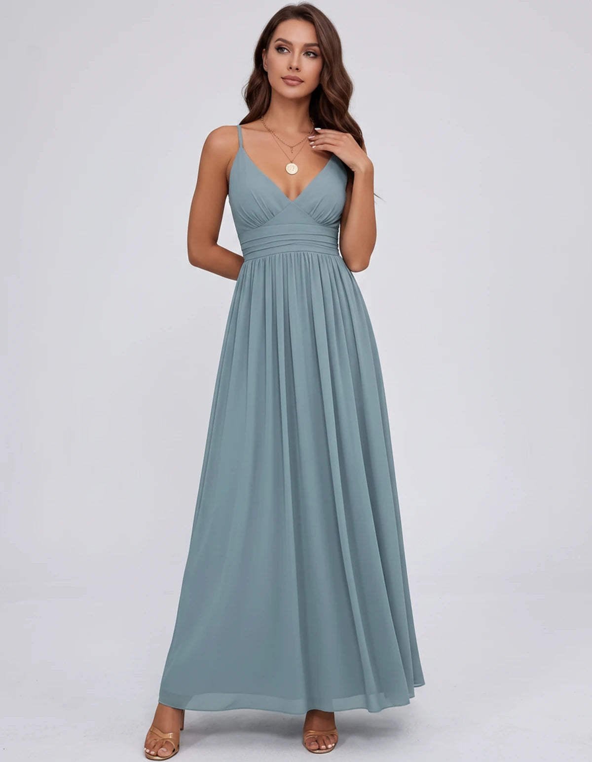 Belisse Maxi Dress — Dusty Blue | SKU: SD-82788-dustyblue-2,SD-82788-dustyblue-4,SD-82788-dustyblue-6,SD-82788-dustyblue-8,SD-82788-dustyblue-10,SD-82788-dustyblue-12,SD-82788-dustyblue-14,SD-82788-dustyblue-16,SD-82788-dustyblue-16W,SD-82788-dustyblue-18W,SD-82788-dustyblue-20W,SD-82788-dustyblue-22W