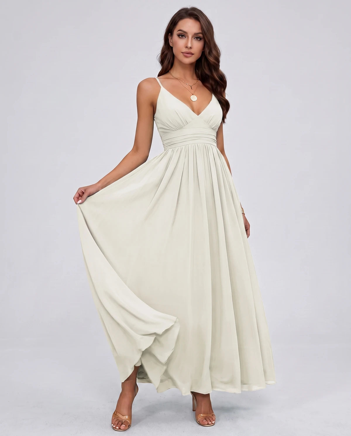Belisse Maxi Dress — Ivory