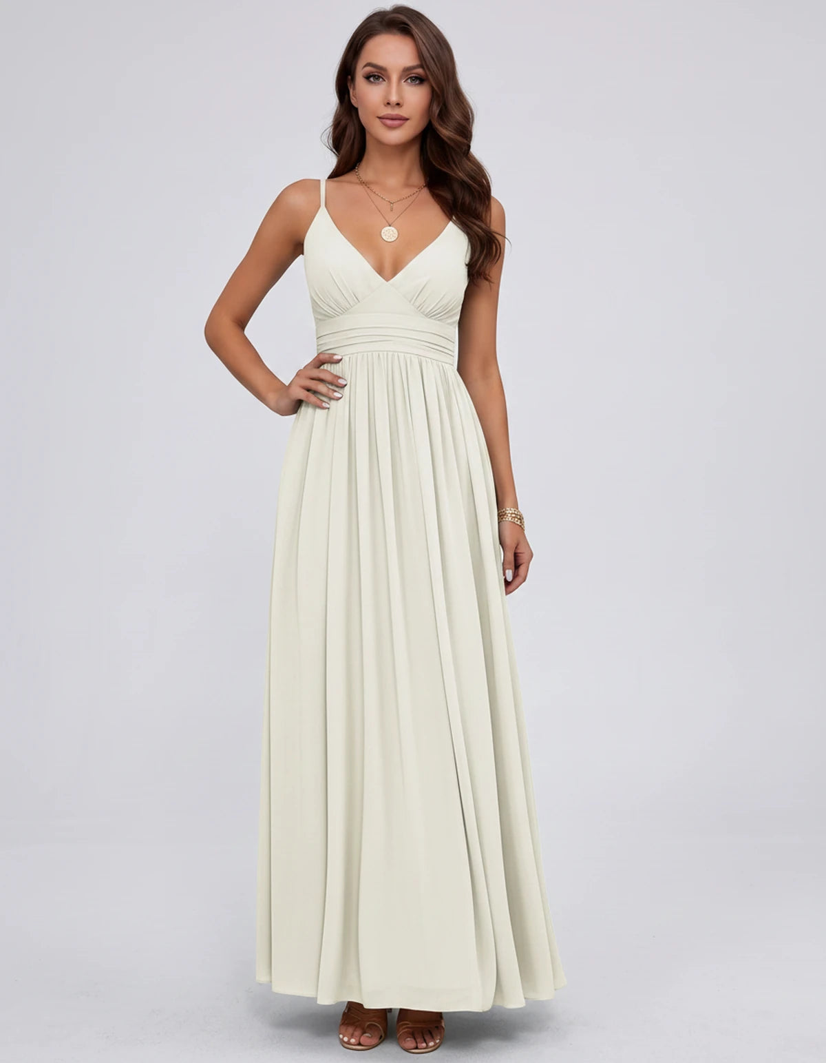 Belisse Maxi Dress — Ivory | SKU: SD-82788-ivory-2,SD-82788-ivory-4,SD-82788-ivory-6,SD-82788-ivory-8,SD-82788-ivory-10,SD-82788-ivory-12,SD-82788-ivory-14,SD-82788-ivory-16,SD-82788-ivory-16W,SD-82788-ivory-18W,SD-82788-ivory-20W,SD-82788-ivory-22W
