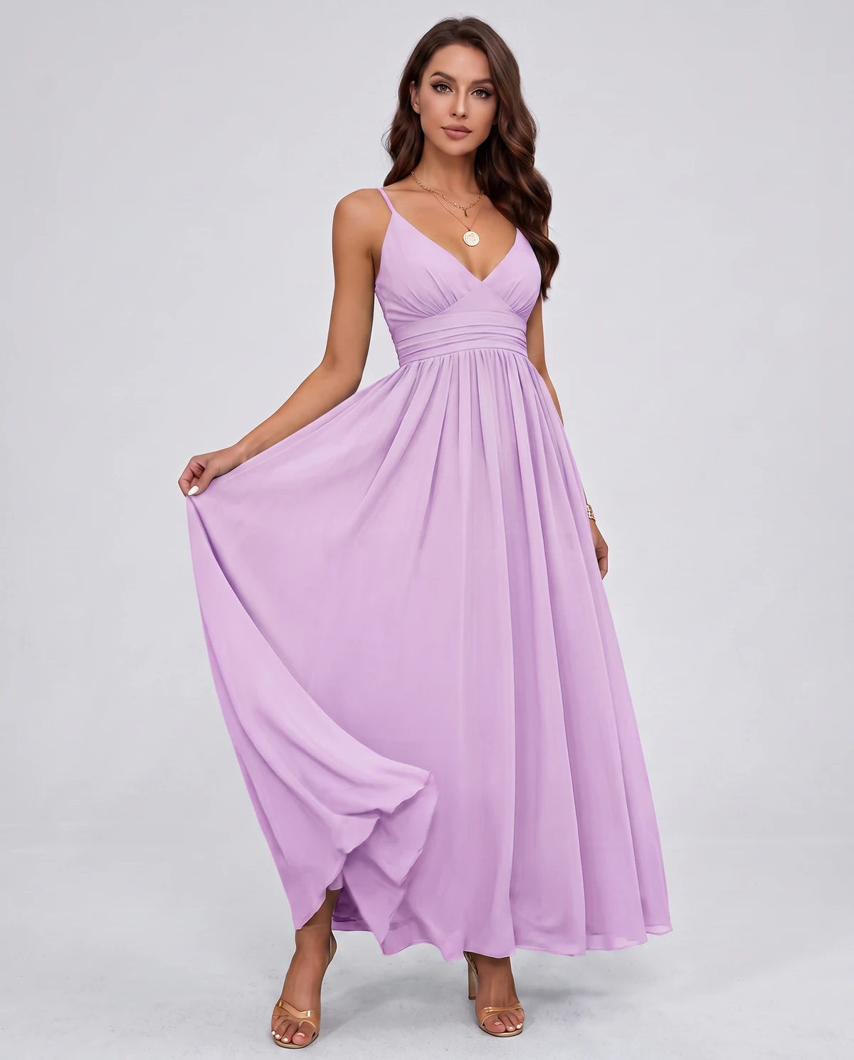 Belisse Maxi Dress — Lilac