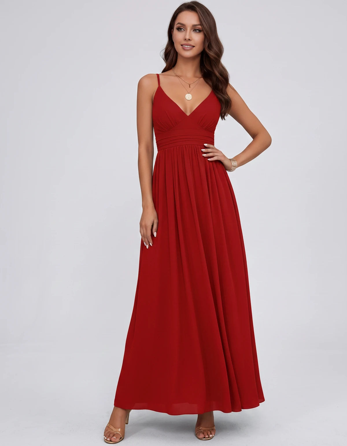Belisse Maxi Dress — Red | SKU: SD-82788-red-2,SD-82788-red-4,SD-82788-red-6,SD-82788-red-8,SD-82788-red-10,SD-82788-red-12,SD-82788-red-14,SD-82788-red-16,SD-82788-red-16W,SD-82788-red-18W,SD-82788-red-20W,SD-82788-red-22W