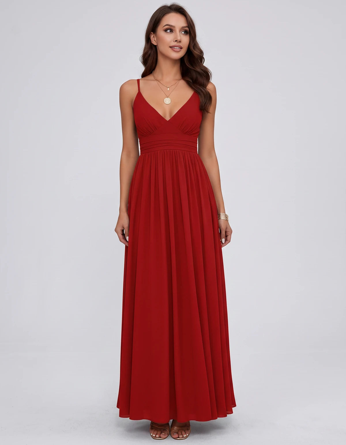 Belisse Maxi Dress — Red | SKU: SD-82788-red-2,SD-82788-red-4,SD-82788-red-6,SD-82788-red-8,SD-82788-red-10,SD-82788-red-12,SD-82788-red-14,SD-82788-red-16,SD-82788-red-16W,SD-82788-red-18W,SD-82788-red-20W,SD-82788-red-22W