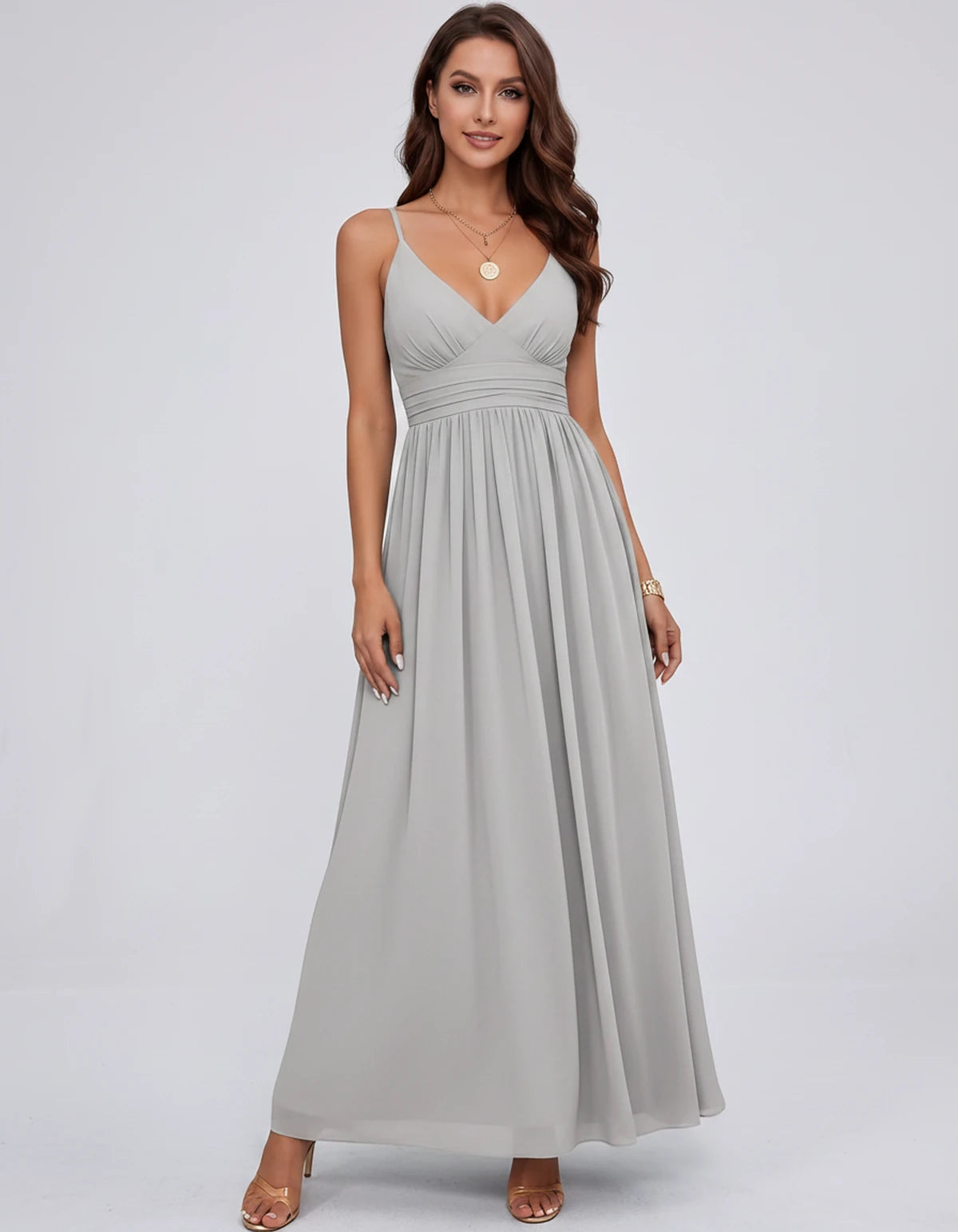 Belisse Maxi Dress — Silver | SKU: SD-82788-silver-2,SD-82788-silver-4,SD-82788-silver-6,SD-82788-silver-8,SD-82788-silver-10,SD-82788-silver-12,SD-82788-silver-14,SD-82788-silver-16,SD-82788-silver-16W,SD-82788-silver-18W,SD-82788-silver-20W,SD-82788-silver-22W
