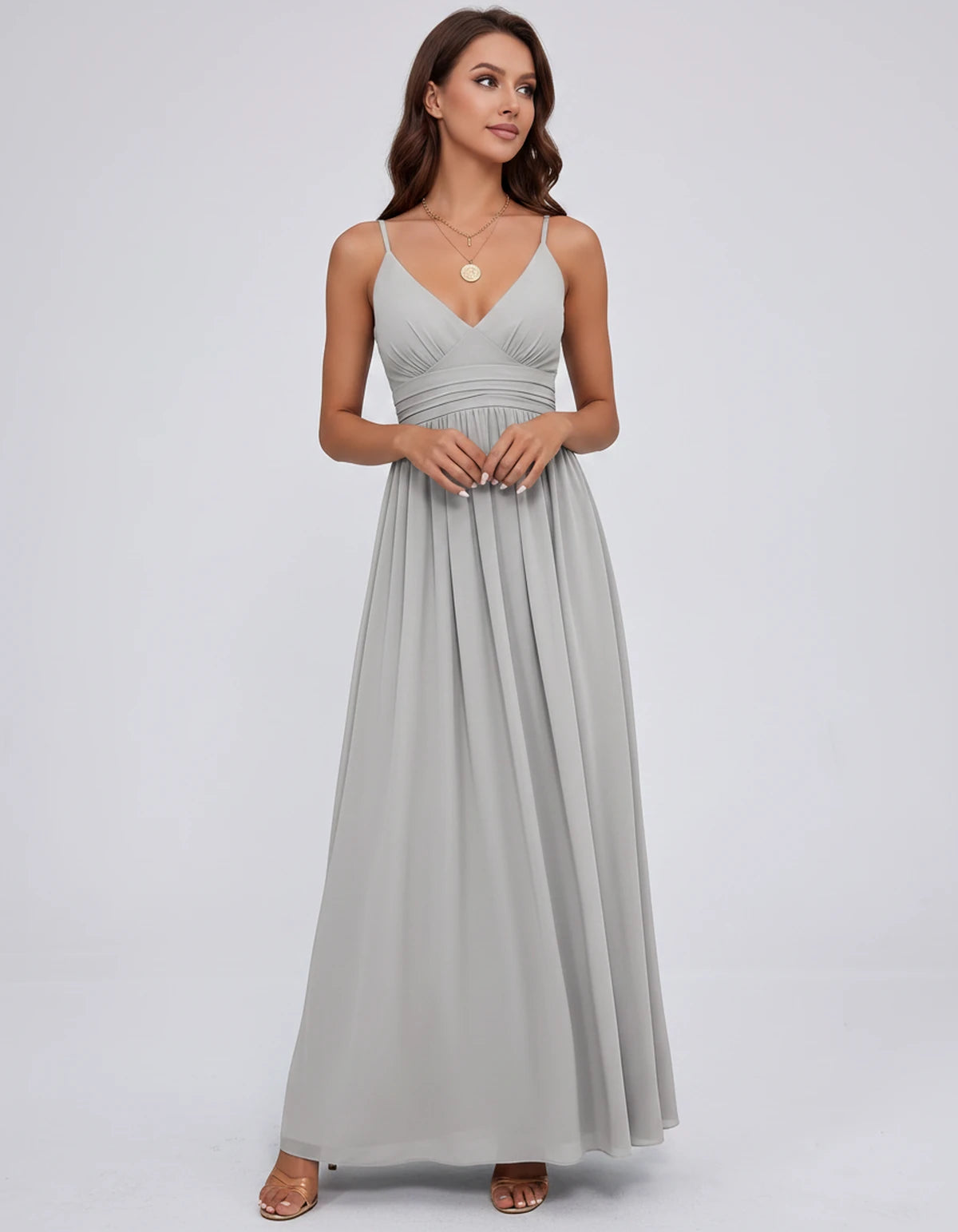Belisse Maxi Dress — Silver | SKU: SD-82788-silver-2,SD-82788-silver-4,SD-82788-silver-6,SD-82788-silver-8,SD-82788-silver-10,SD-82788-silver-12,SD-82788-silver-14,SD-82788-silver-16,SD-82788-silver-16W,SD-82788-silver-18W,SD-82788-silver-20W,SD-82788-silver-22W