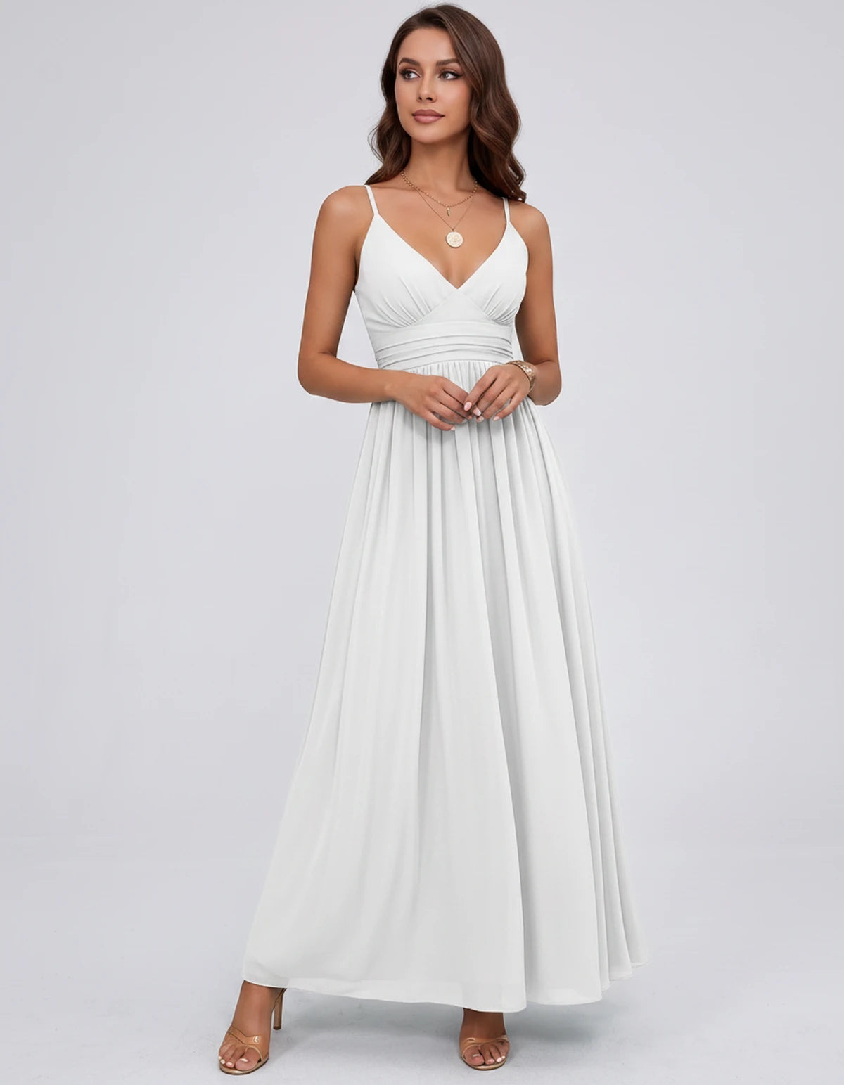 Belisse Maxi Dress — White | SKU: SD-82788-white-2,SD-82788-white-4,SD-82788-white-6,SD-82788-white-8,SD-82788-white-10,SD-82788-white-12,SD-82788-white-14,SD-82788-white-16,SD-82788-white-16W,SD-82788-white-18W,SD-82788-white-20W,SD-82788-white-22W