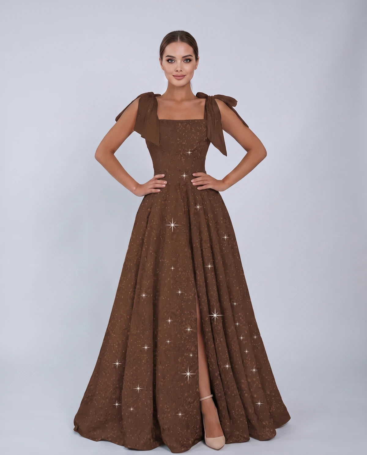 Bellamy Maxi Dress — Brown