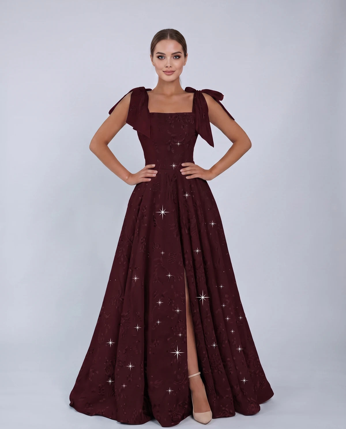 Bellamy Maxi Dress — Burgundy