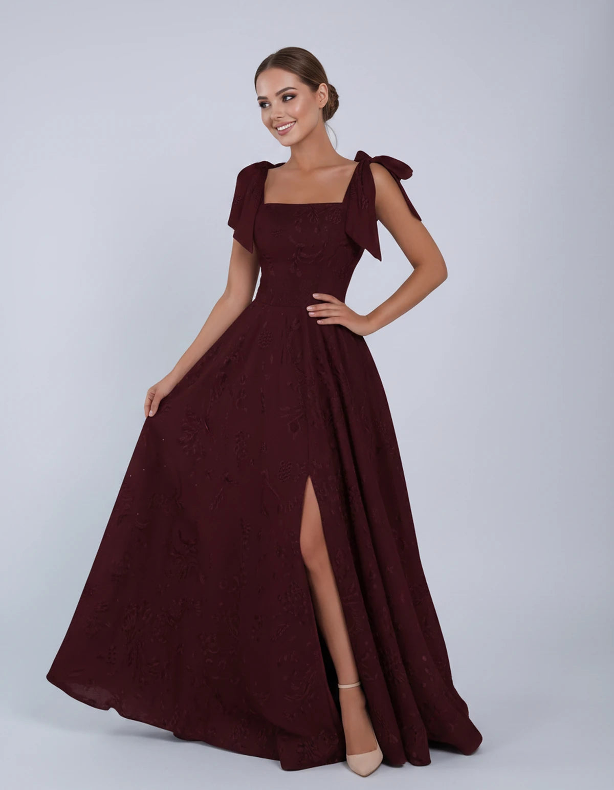 Bellamy Maxi Dress — Burgundy | SKU: SD-00075-burgundy-2,SD-00075-burgundy-4,SD-00075-burgundy-6,SD-00075-burgundy-8,SD-00075-burgundy-10,SD-00075-burgundy-12,SD-00075-burgundy-14,SD-00075-burgundy-16,SD-00075-burgundy-16W,SD-00075-burgundy-18W,SD-00075-burgundy-20W,SD-00075-burgundy-22W