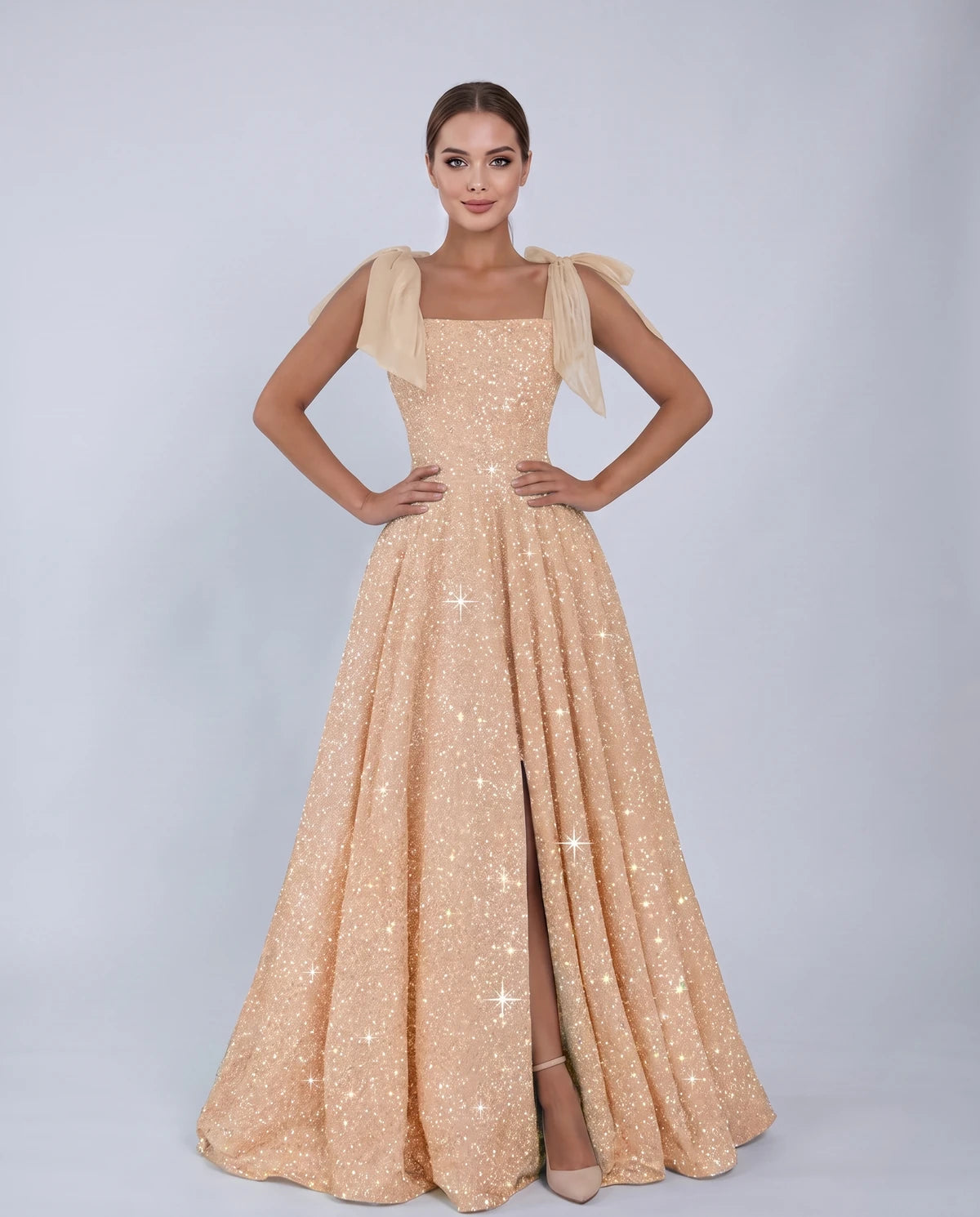 Bellamy Maxi Dress — Champagne