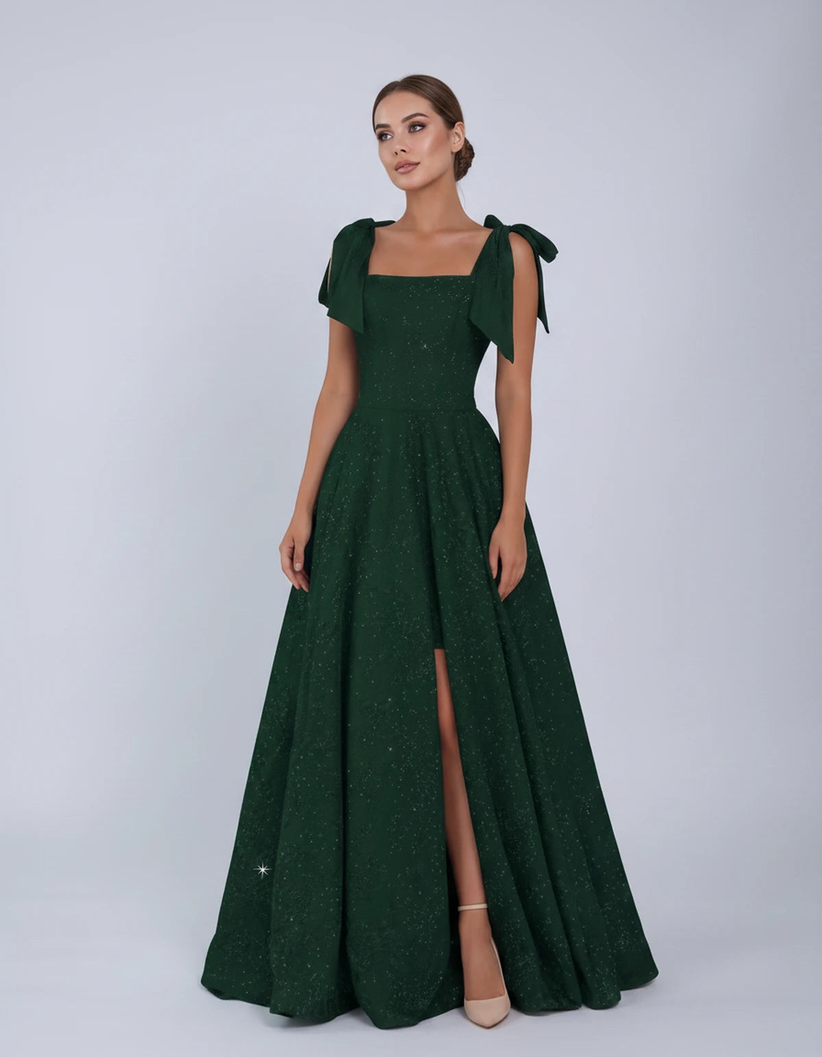 Bellamy Maxi Dress — Dark Green | SKU: SD-00075-darkgreen-2,SD-00075-darkgreen-4,SD-00075-darkgreen-6,SD-00075-darkgreen-8,SD-00075-darkgreen-10,SD-00075-darkgreen-12,SD-00075-darkgreen-14,SD-00075-darkgreen-16,SD-00075-darkgreen-16W,SD-00075-darkgreen-18W,SD-00075-darkgreen-20W,SD-00075-darkgreen-22W