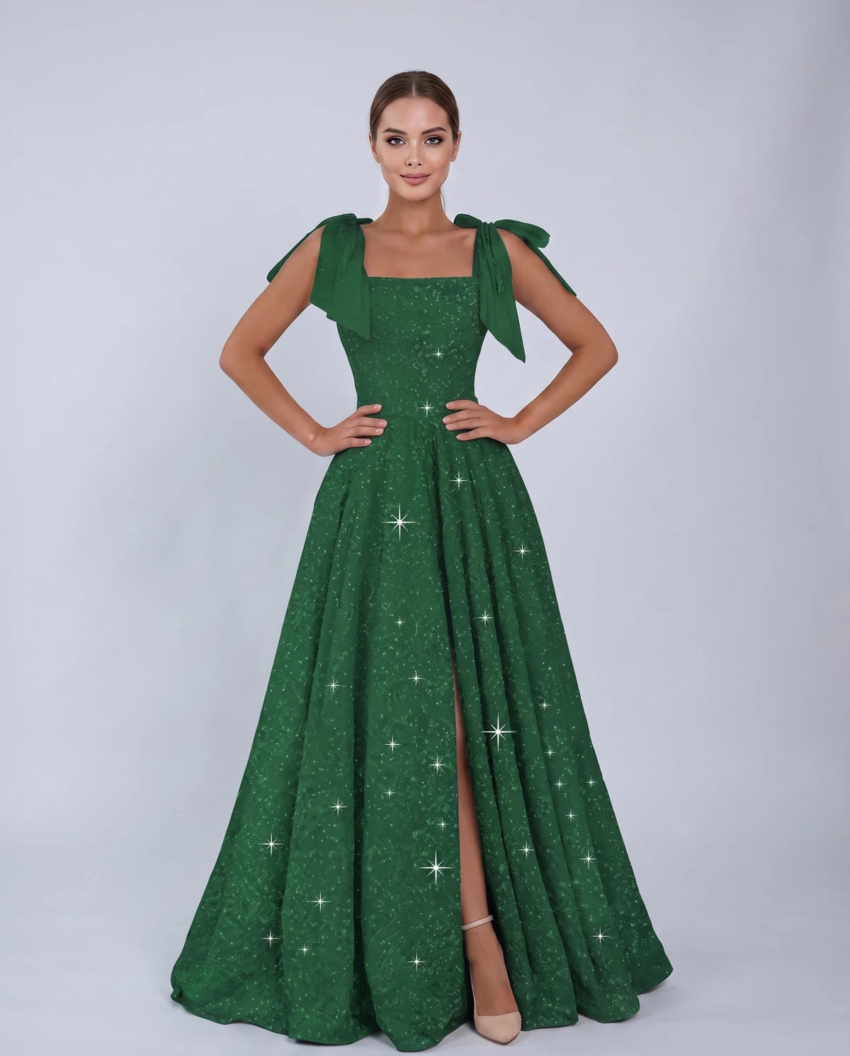 Bellamy Maxi Dress — Emerald Green