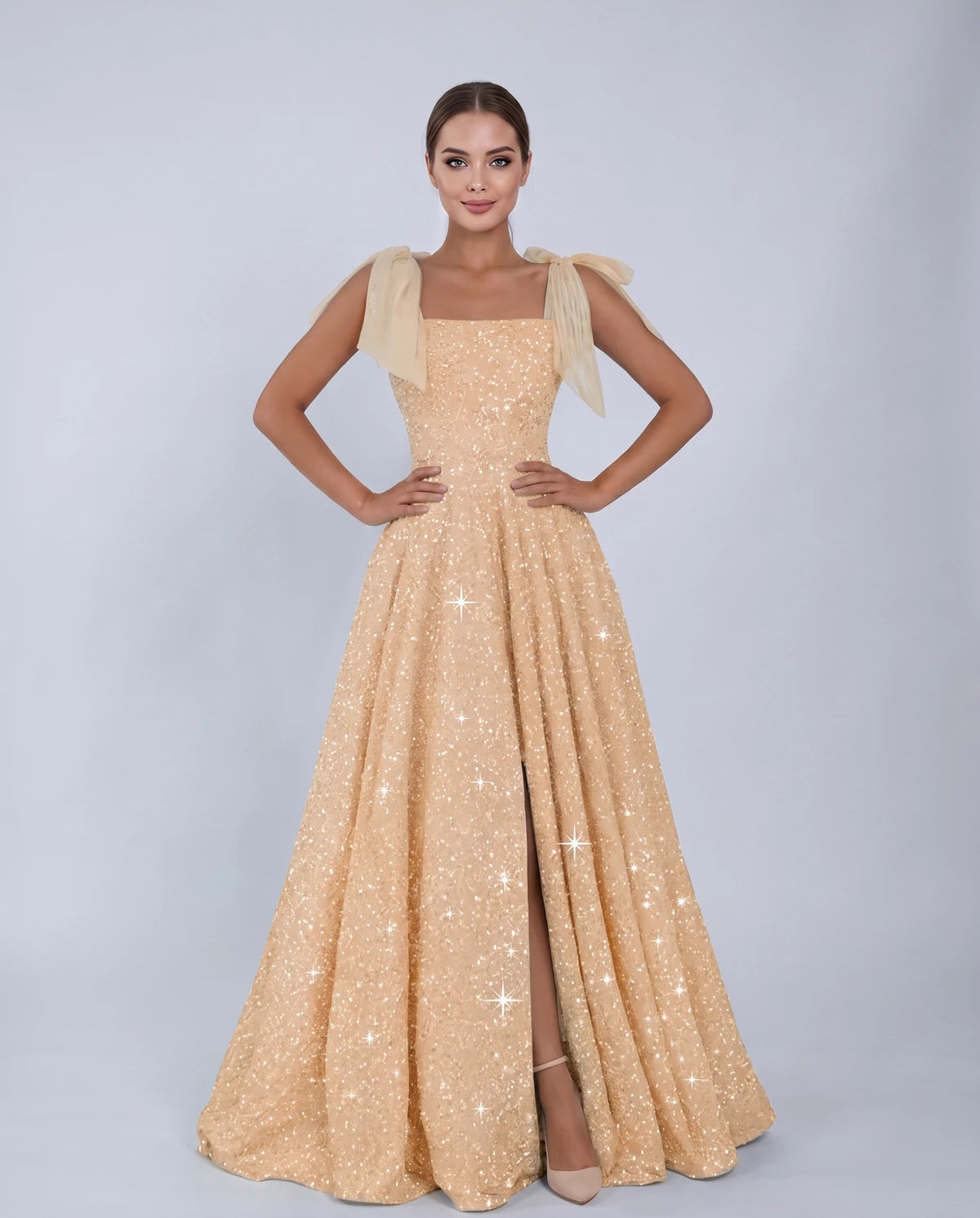 Bellamy Maxi Dress — Gold