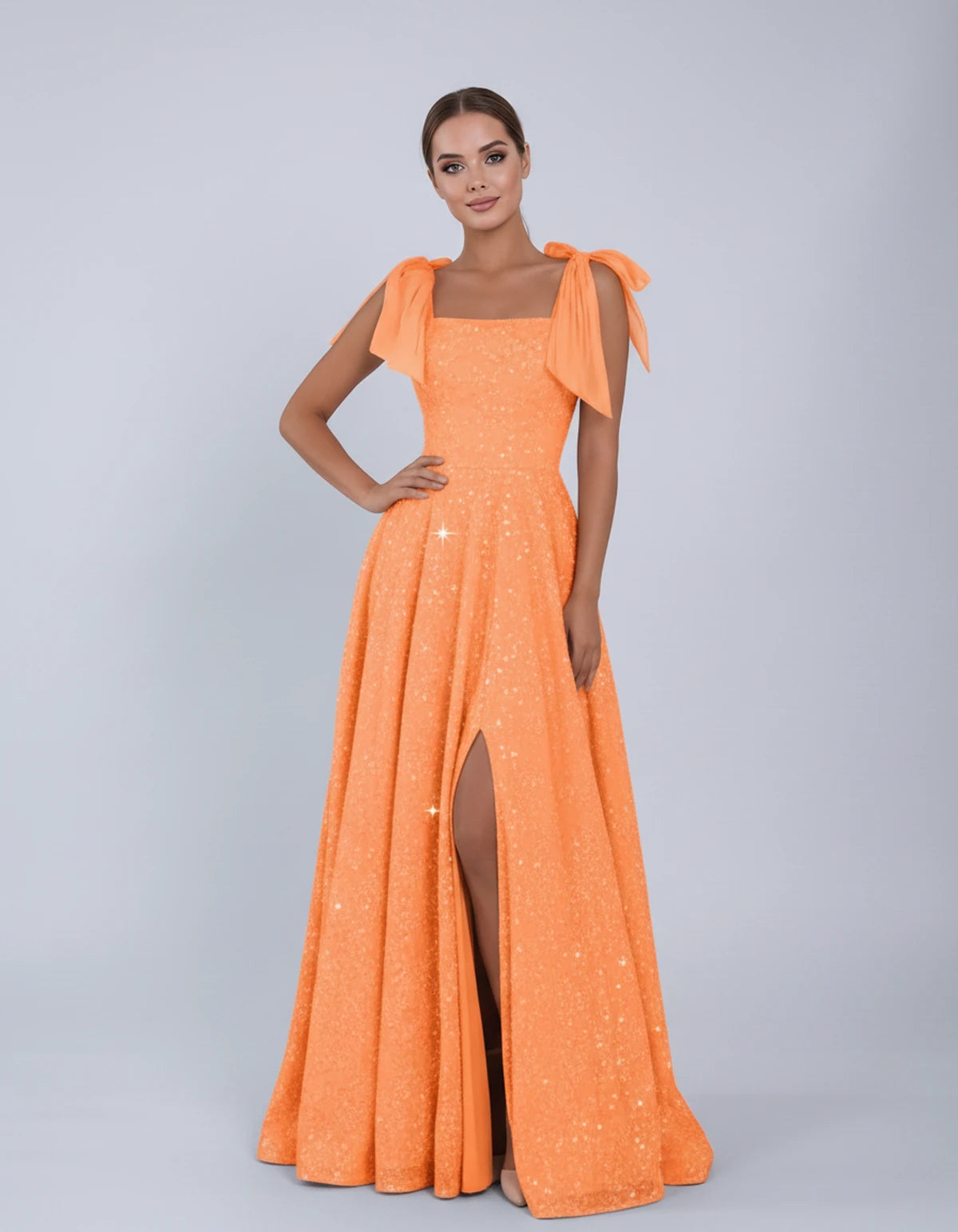 Bellamy Maxi Dress — Orange | SKU: SD-00075-orange-2,SD-00075-orange-4,SD-00075-orange-6,SD-00075-orange-8,SD-00075-orange-10,SD-00075-orange-12,SD-00075-orange-14,SD-00075-orange-16,SD-00075-orange-16W,SD-00075-orange-18W,SD-00075-orange-20W,SD-00075-orange-22W