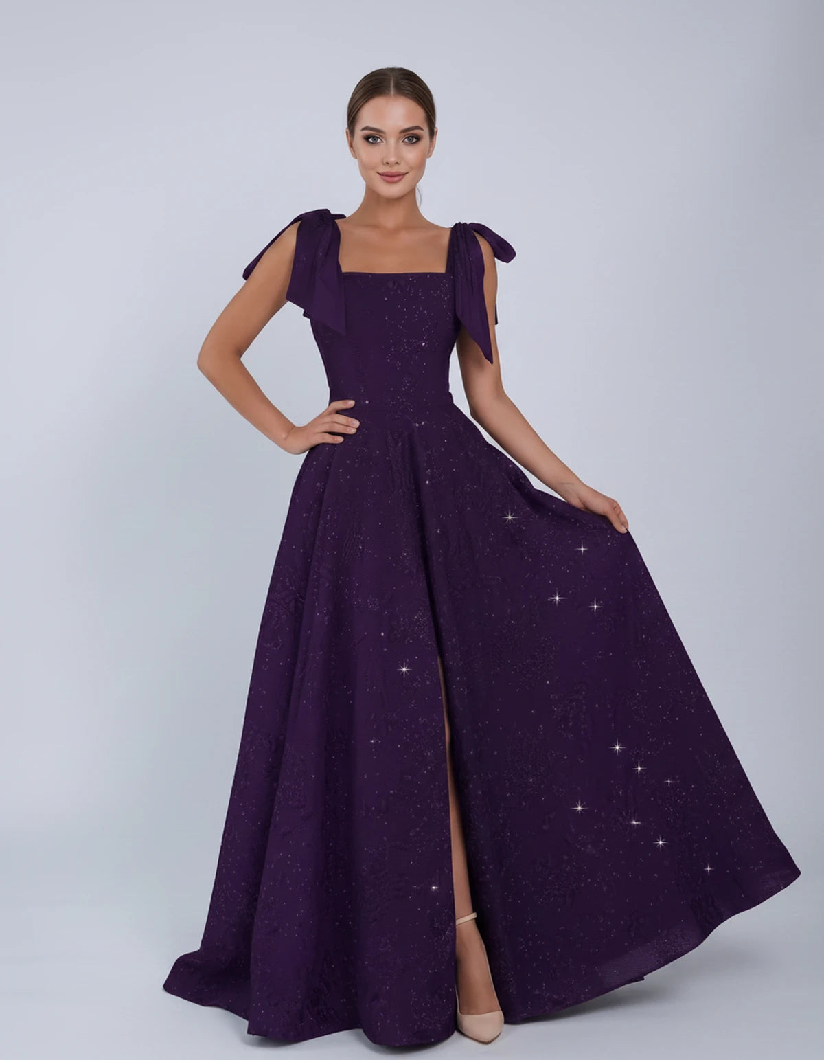 Bellamy Maxi Dress — Purple | SKU: SD-00075-purple-2,SD-00075-purple-4,SD-00075-purple-6,SD-00075-purple-8,SD-00075-purple-10,SD-00075-purple-12,SD-00075-purple-14,SD-00075-purple-16,SD-00075-purple-16W,SD-00075-purple-18W,SD-00075-purple-20W,SD-00075-purple-22W