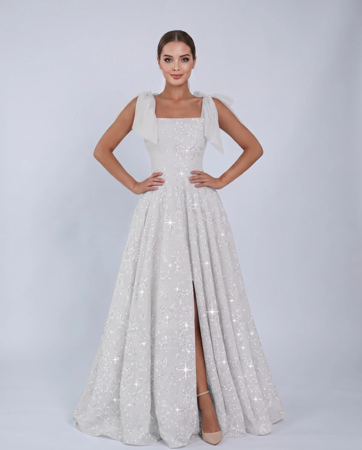 Bellamy Maxi Dress — Silver