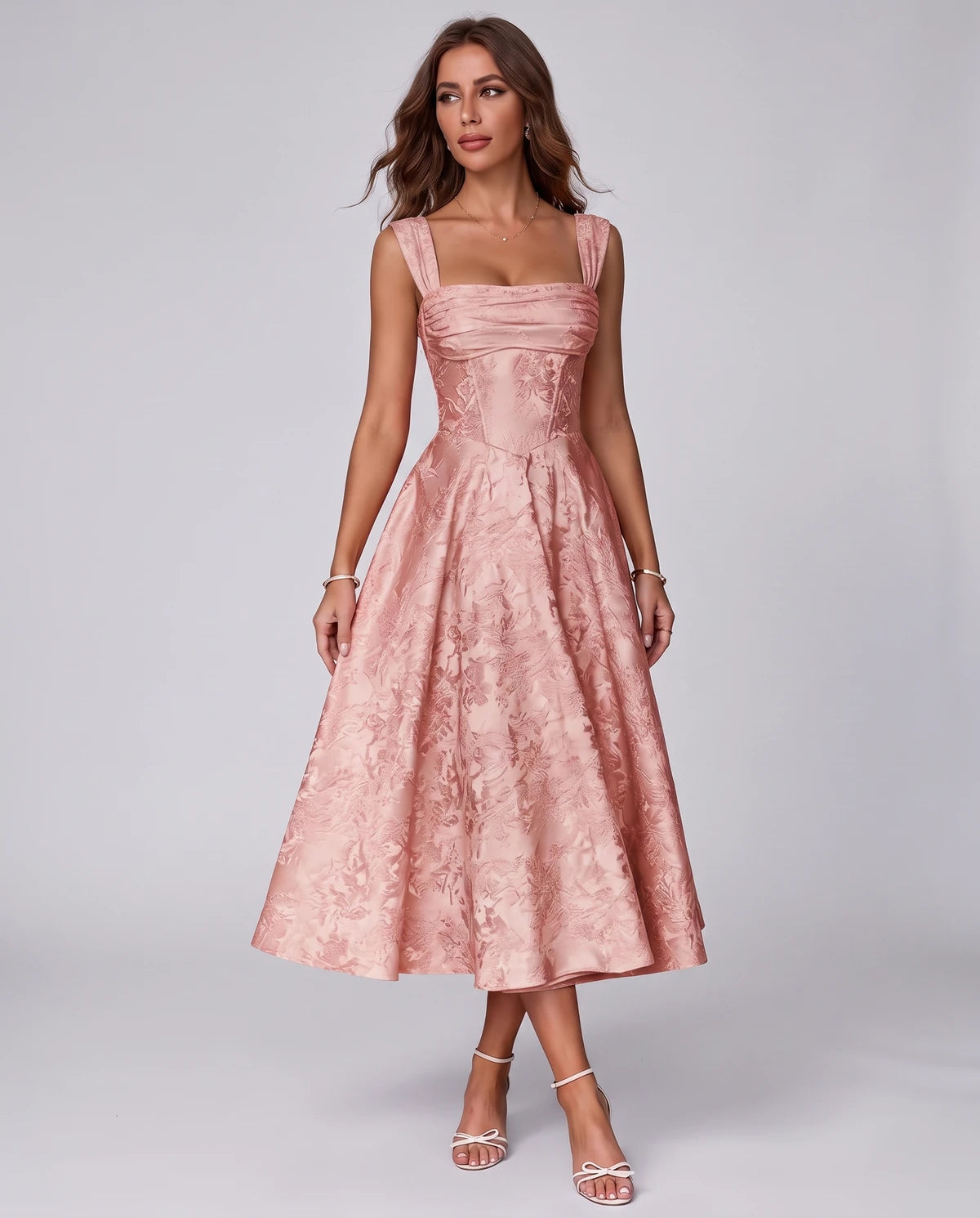 Bellerose Midi Dresses — Coral