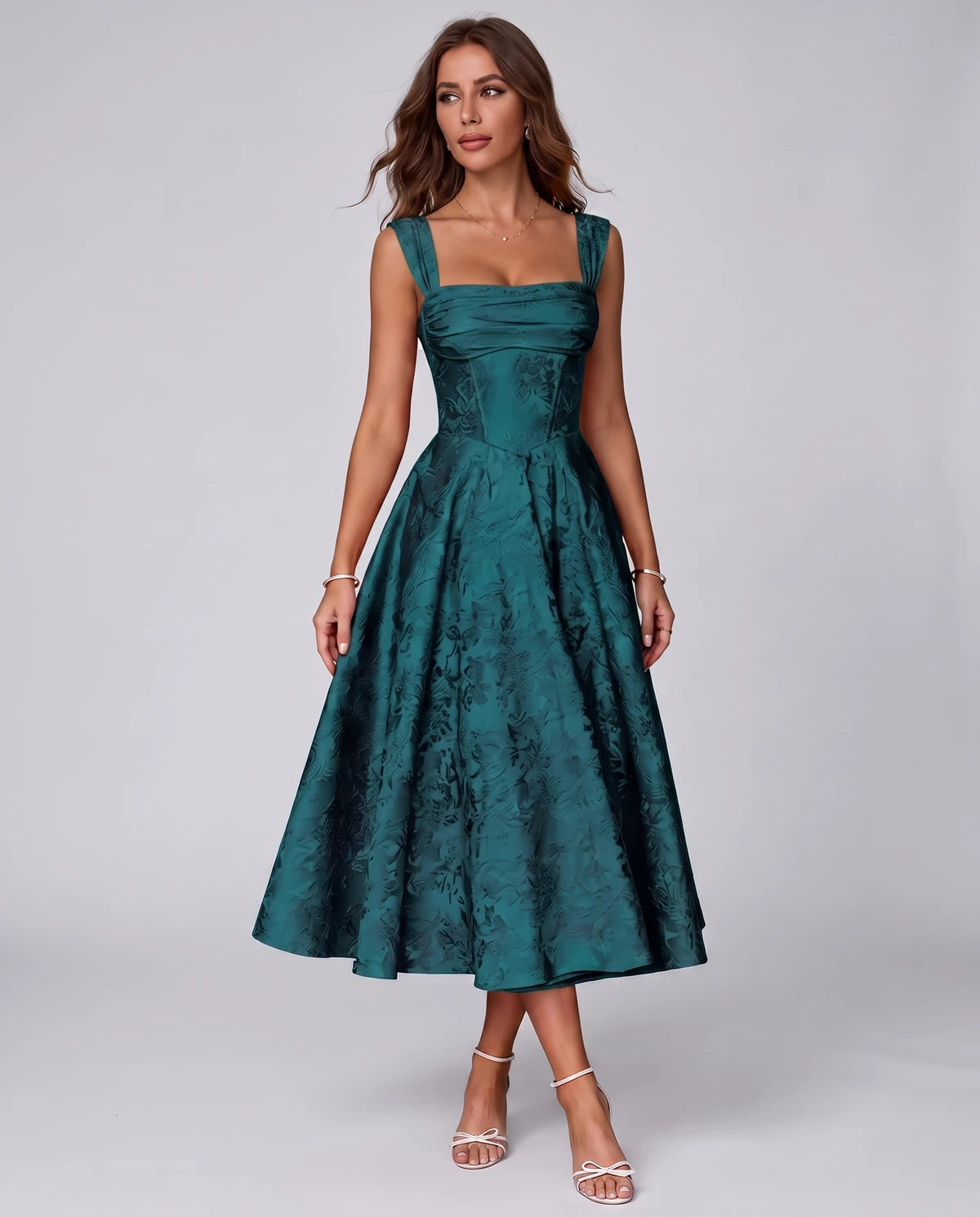 Bellerose Midi Dresses — Peacock