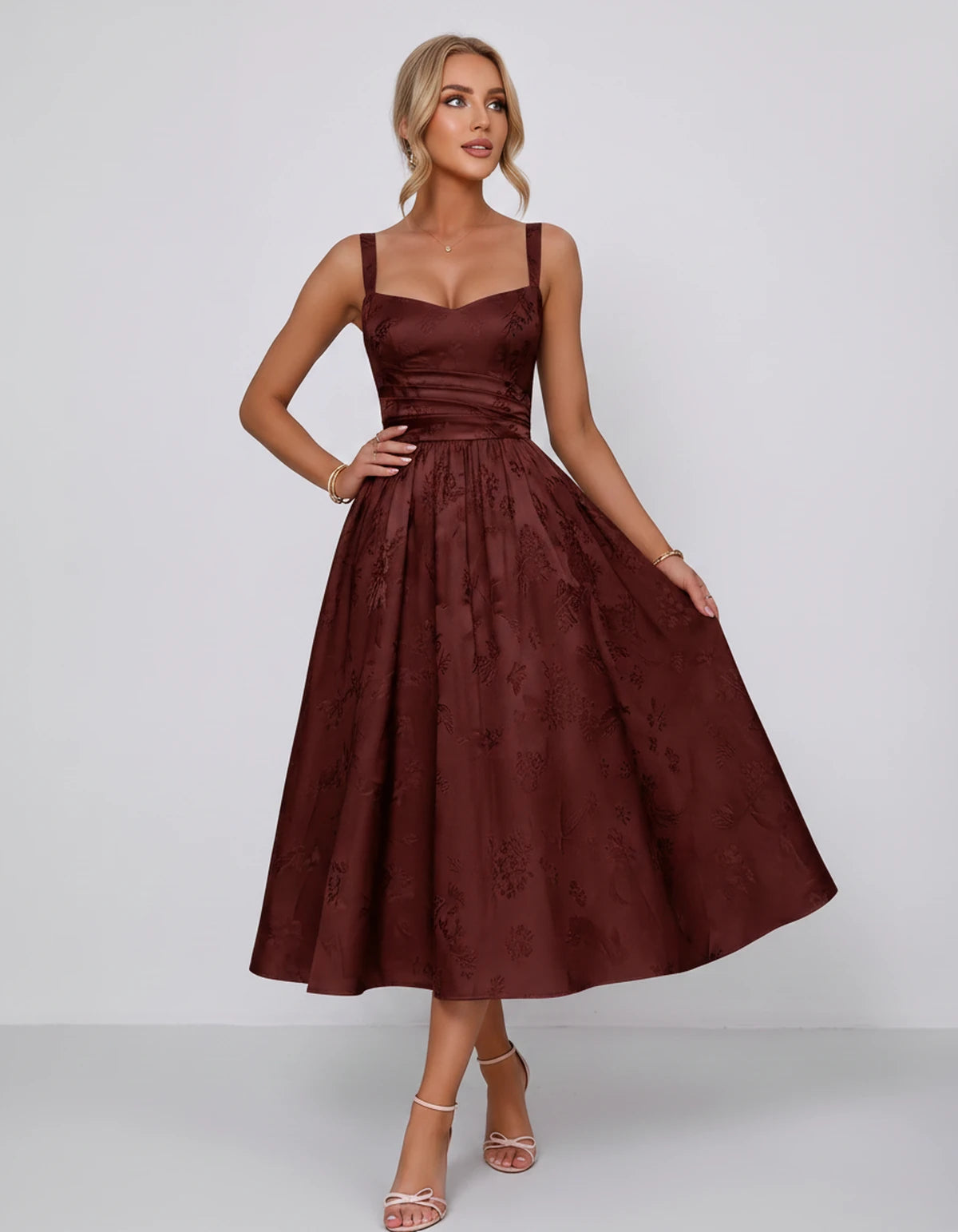 Belvedere Midi Dresses — Burgundy | SKU: SD-84503-burgundy-2,SD-84503-burgundy-4,SD-84503-burgundy-6,SD-84503-burgundy-8,SD-84503-burgundy-10,SD-84503-burgundy-12,SD-84503-burgundy-14,SD-84503-burgundy-16,SD-84503-burgundy-16W,SD-84503-burgundy-18W,SD-84503-burgundy-20W