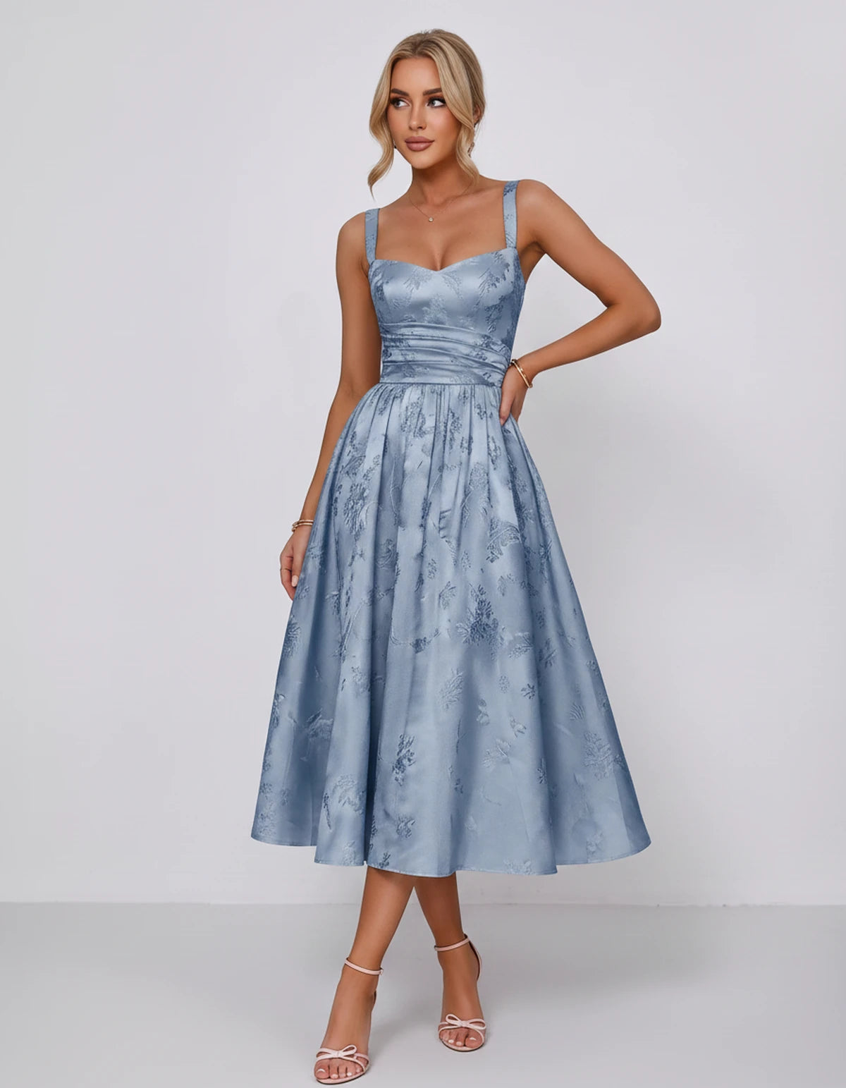 Belvedere Midi Dresses — Dusty Blue | SKU: SD-84503-dustyblue-2,SD-84503-dustyblue-4,SD-84503-dustyblue-6,SD-84503-dustyblue-8,SD-84503-dustyblue-10,SD-84503-dustyblue-12,SD-84503-dustyblue-14,SD-84503-dustyblue-16,SD-84503-dustyblue-16W,SD-84503-dustyblue-18W,SD-84503-dustyblue-20W