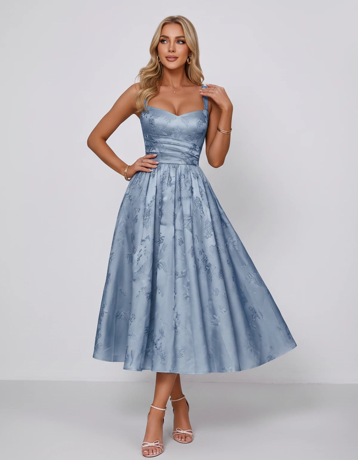 Belvedere Midi Dresses — Dusty Blue | SKU: SD-84503-dustyblue-2,SD-84503-dustyblue-4,SD-84503-dustyblue-6,SD-84503-dustyblue-8,SD-84503-dustyblue-10,SD-84503-dustyblue-12,SD-84503-dustyblue-14,SD-84503-dustyblue-16,SD-84503-dustyblue-16W,SD-84503-dustyblue-18W,SD-84503-dustyblue-20W