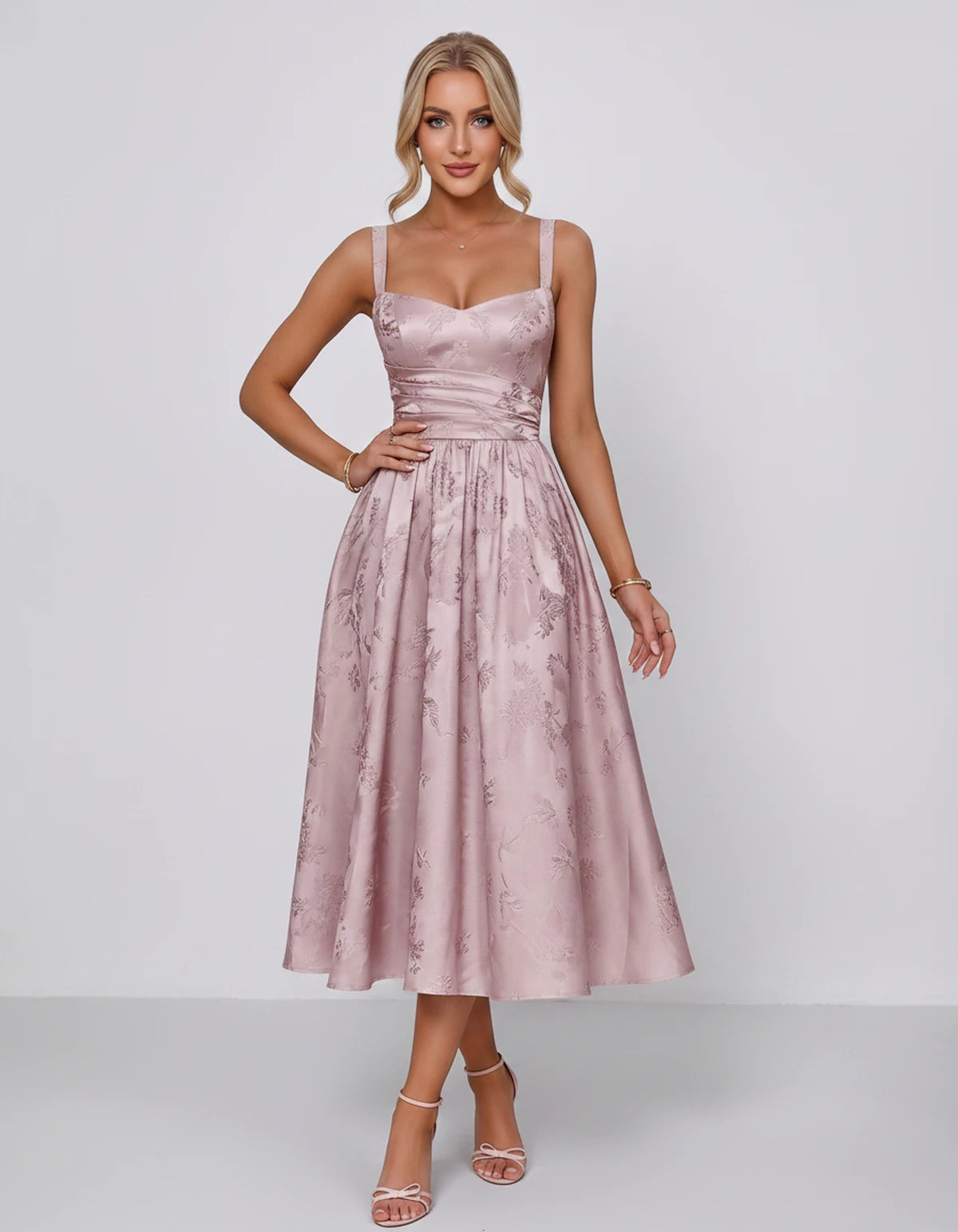 Belvedere Midi Dresses — Dusty Pink | SKU: SD-84503-dustypink-2,SD-84503-dustypink-4,SD-84503-dustypink-6,SD-84503-dustypink-8,SD-84503-dustypink-10,SD-84503-dustypink-12,SD-84503-dustypink-14,SD-84503-dustypink-16,SD-84503-dustypink-16W,SD-84503-dustypink-18W,SD-84503-dustypink-20W