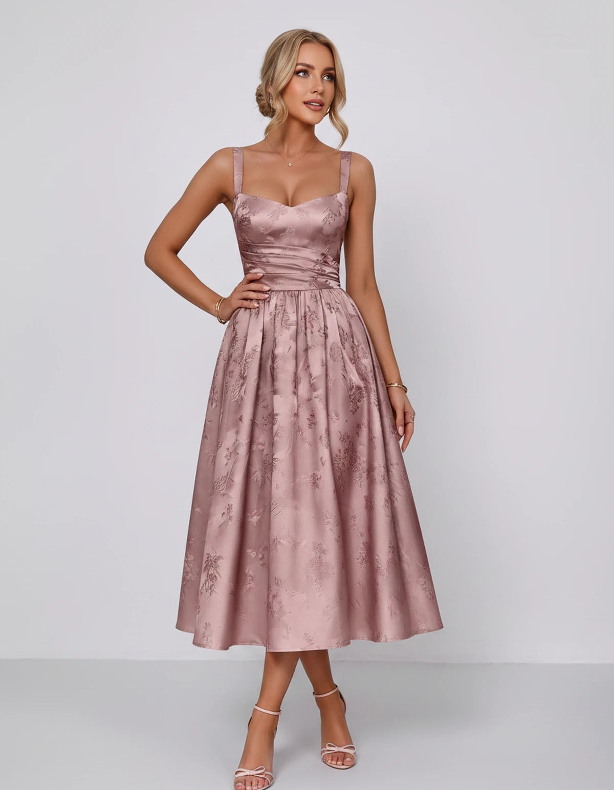 Belvedere Midi Dresses — Dusty Rose | SKU: SD-84503-dustyrose-2,SD-84503-dustyrose-4,SD-84503-dustyrose-6,SD-84503-dustyrose-8,SD-84503-dustyrose-10,SD-84503-dustyrose-12,SD-84503-dustyrose-14,SD-84503-dustyrose-16,SD-84503-dustyrose-16W,SD-84503-dustyrose-18W,SD-84503-dustyrose-20W