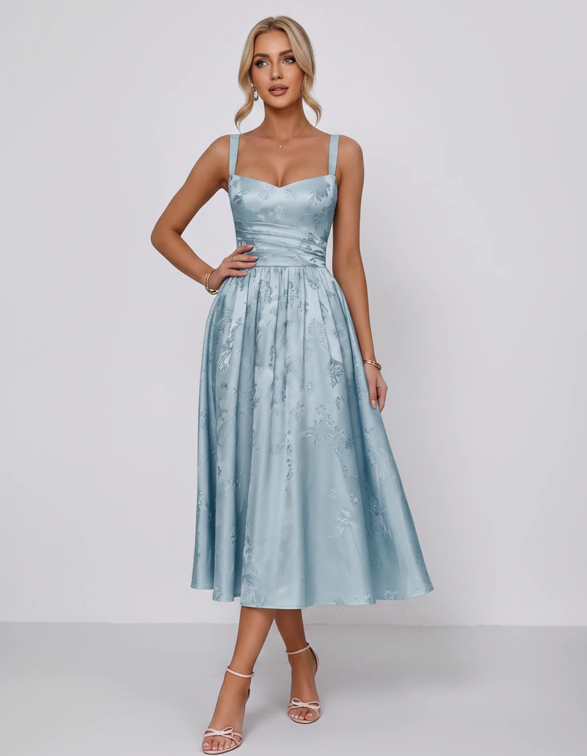 Belvedere Midi Dresses — Light Blue | SKU: SD-84503-lightblue-2,SD-84503-lightblue-4,SD-84503-lightblue-6,SD-84503-lightblue-8,SD-84503-lightblue-10,SD-84503-lightblue-12,SD-84503-lightblue-14,SD-84503-lightblue-16,SD-84503-lightblue-16W,SD-84503-lightblue-18W,SD-84503-lightblue-20W