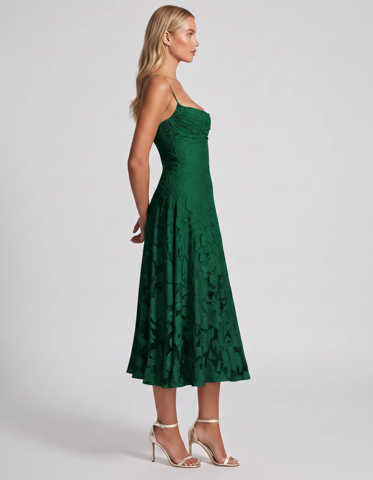Benedetta Midi Dresses — Emerald | SKU: SD-33761-emerald-2,SD-33761-emerald-4,SD-33761-emerald-6,SD-33761-emerald-8,SD-33761-emerald-10,SD-33761-emerald-12,SD-33761-emerald-14,SD-33761-emerald-16,SD-33761-emerald-16W,SD-33761-emerald-18W,SD-33761-emerald-20W,SD-33761-emerald-22W