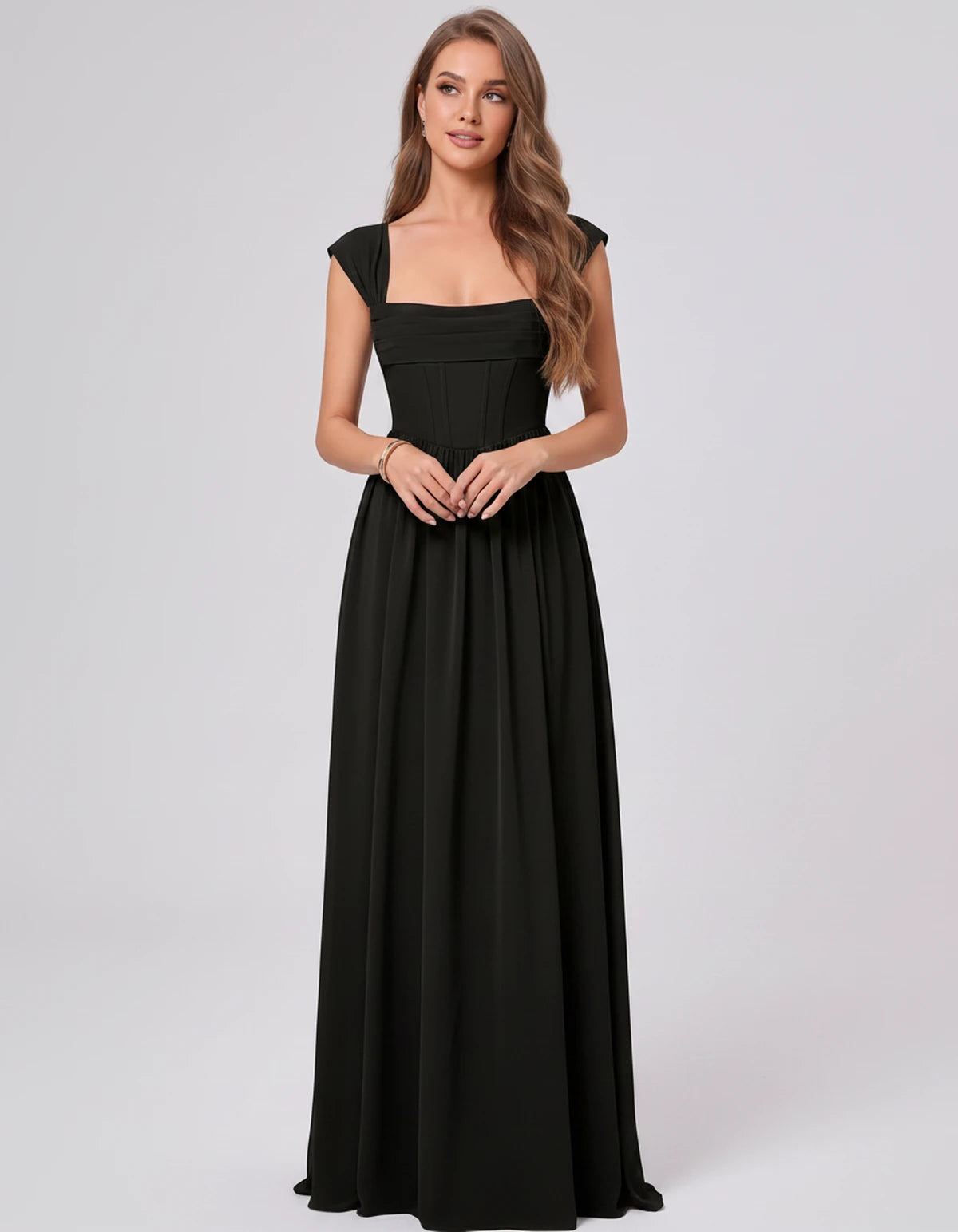Beryl Maxi Dress — Black | SKU: SD-18542-black-2,SD-18542-black-4,SD-18542-black-6,SD-18542-black-8,SD-18542-black-10,SD-18542-black-12,SD-18542-black-14,SD-18542-black-16,SD-18542-black-16W,SD-18542-black-18W,SD-18542-black-20W,SD-18542-black-22W,SD-18542-black-24W