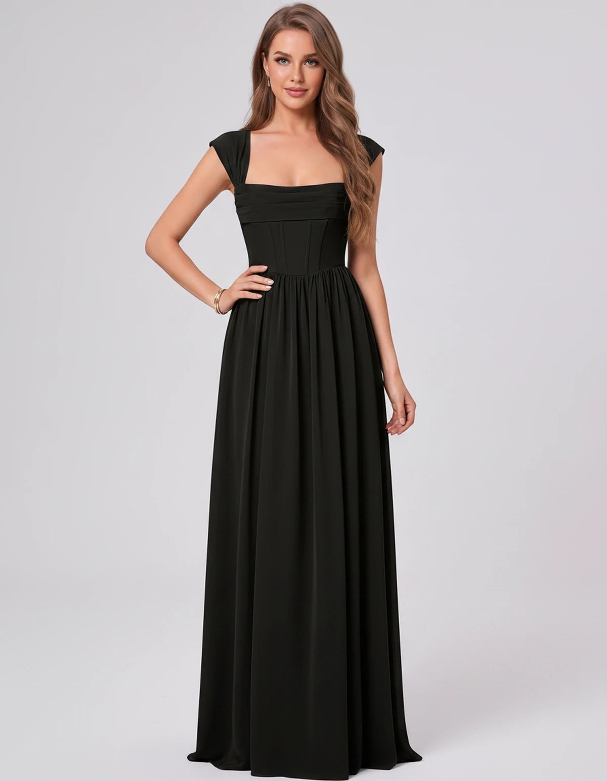 Beryl Maxi Dress — Black | SKU: SD-18542-black-2,SD-18542-black-4,SD-18542-black-6,SD-18542-black-8,SD-18542-black-10,SD-18542-black-12,SD-18542-black-14,SD-18542-black-16,SD-18542-black-16W,SD-18542-black-18W,SD-18542-black-20W,SD-18542-black-22W,SD-18542-black-24W