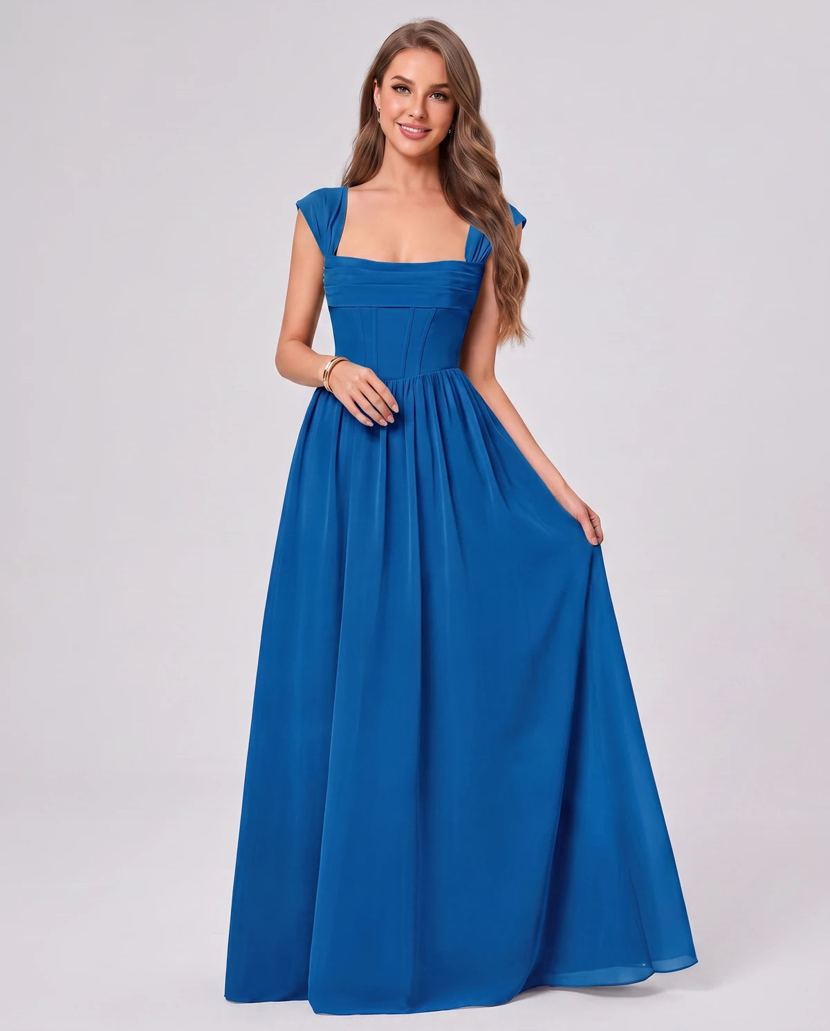 Beryl Maxi Dress — Blue