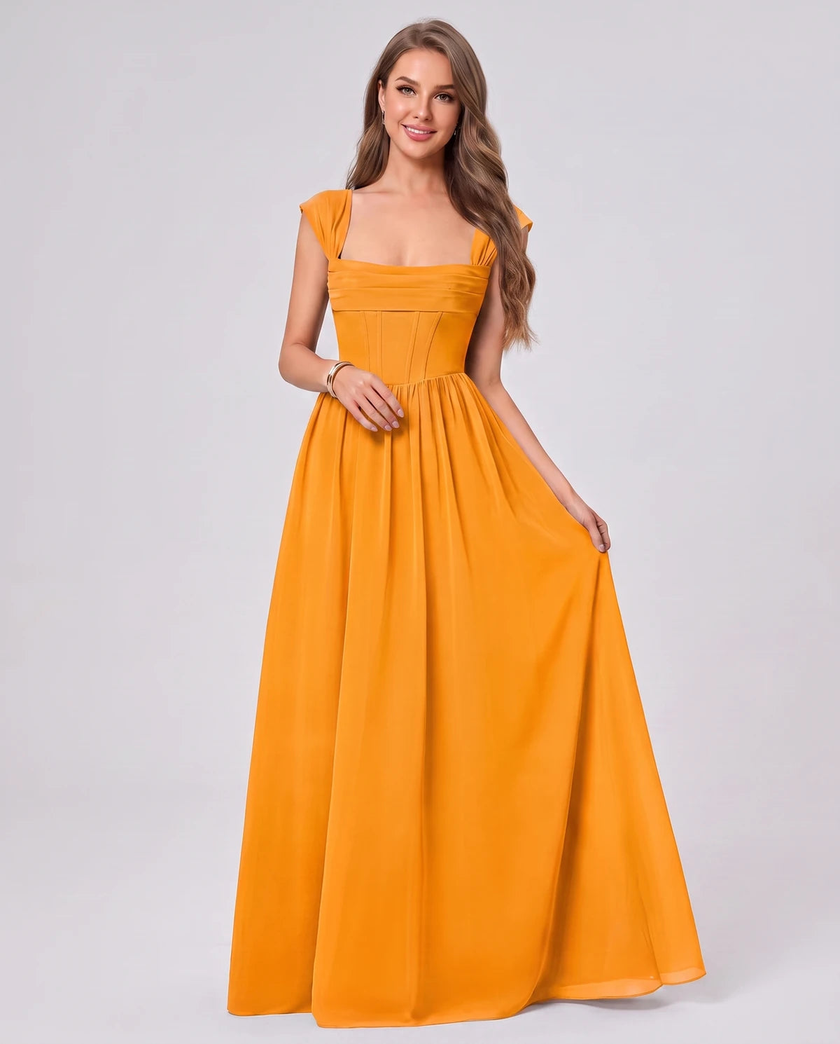 Beryl Maxi Dress — Orange