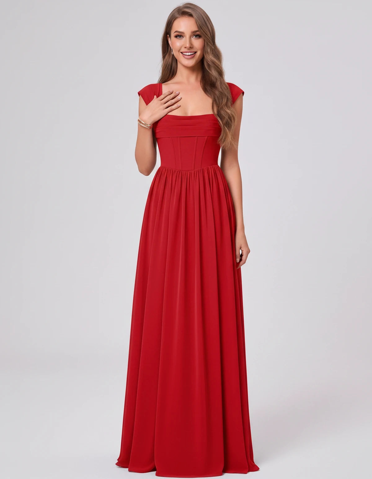 Beryl Maxi Dress — Red | SKU: SD-18542-red-2,SD-18542-red-4,SD-18542-red-6,SD-18542-red-8,SD-18542-red-10,SD-18542-red-12,SD-18542-red-14,SD-18542-red-16,SD-18542-red-16W,SD-18542-red-18W,SD-18542-red-20W,SD-18542-red-22W,SD-18542-red-24W