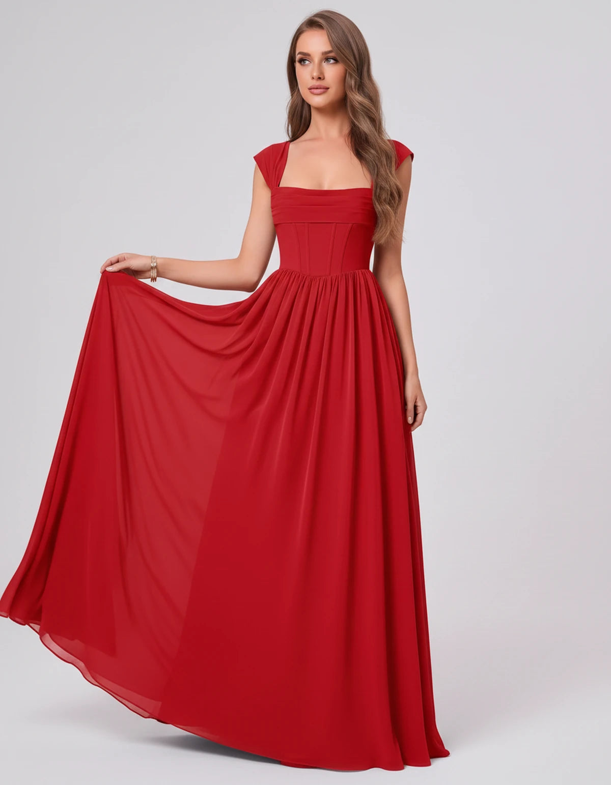 Beryl Maxi Dress — Red | SKU: SD-18542-red-2,SD-18542-red-4,SD-18542-red-6,SD-18542-red-8,SD-18542-red-10,SD-18542-red-12,SD-18542-red-14,SD-18542-red-16,SD-18542-red-16W,SD-18542-red-18W,SD-18542-red-20W,SD-18542-red-22W,SD-18542-red-24W