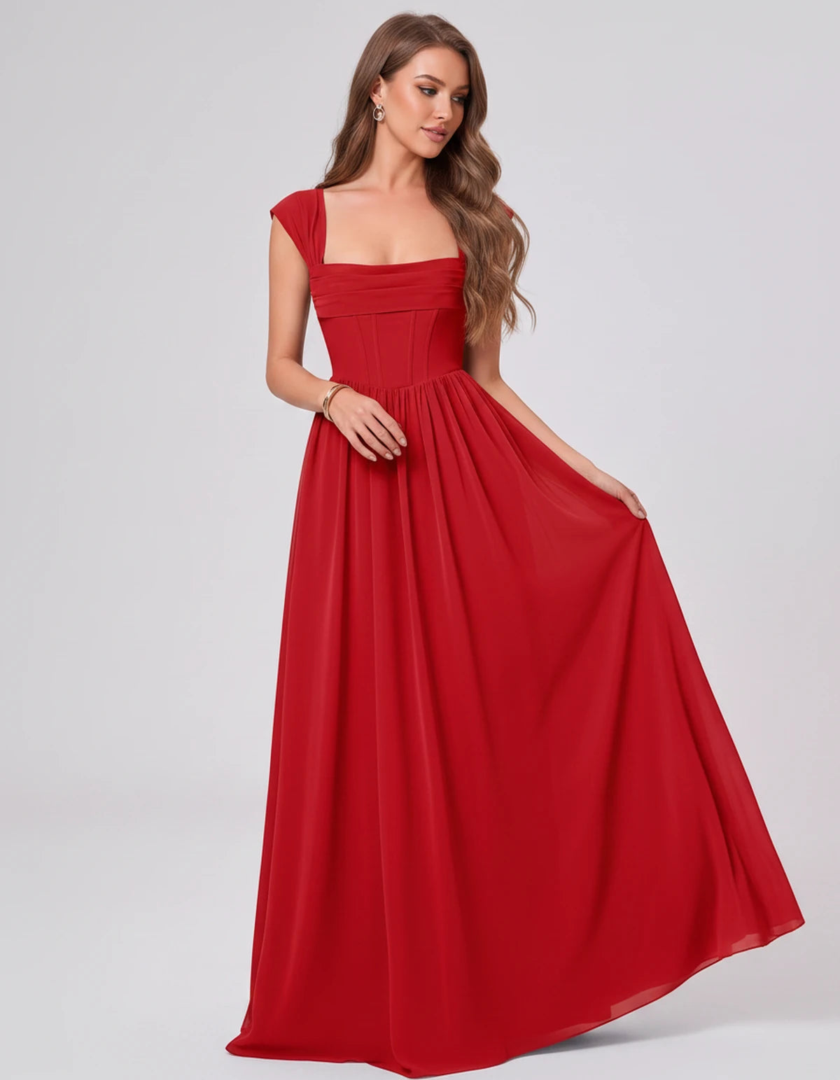 Beryl Maxi Dress — Red | SKU: SD-18542-red-2,SD-18542-red-4,SD-18542-red-6,SD-18542-red-8,SD-18542-red-10,SD-18542-red-12,SD-18542-red-14,SD-18542-red-16,SD-18542-red-16W,SD-18542-red-18W,SD-18542-red-20W,SD-18542-red-22W,SD-18542-red-24W