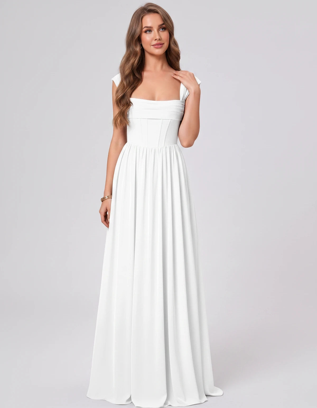 Beryl Maxi Dress — White | SKU: SD-18542-white-2,SD-18542-white-4,SD-18542-white-6,SD-18542-white-8,SD-18542-white-10,SD-18542-white-12,SD-18542-white-14,SD-18542-white-16,SD-18542-white-16W,SD-18542-white-18W,SD-18542-white-20W,SD-18542-white-22W,SD-18542-white-24W
