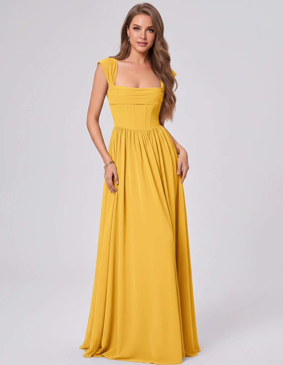 Beryl Maxi Dress — Yellow | SKU: SD-18542-yellow-2,SD-18542-yellow-4,SD-18542-yellow-6,SD-18542-yellow-8,SD-18542-yellow-10,SD-18542-yellow-12,SD-18542-yellow-14,SD-18542-yellow-16,SD-18542-yellow-16W,SD-18542-yellow-18W,SD-18542-yellow-20W,SD-18542-yellow-22W,SD-18542-yellow-24W