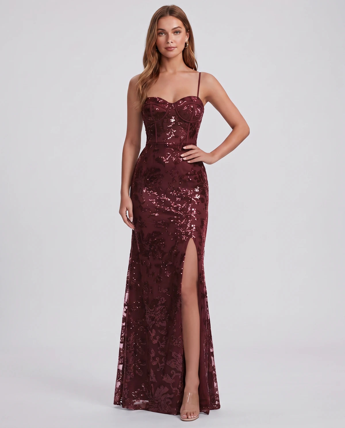 Bexley Maxi Dress — Burgundy