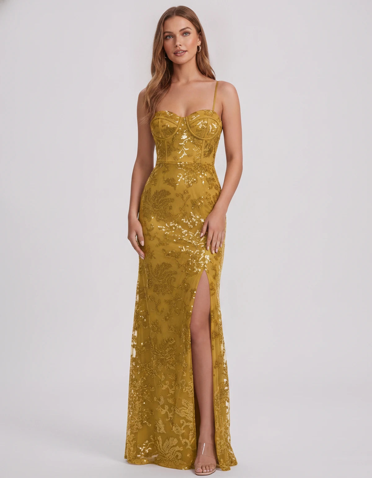 Bexley Maxi Dress — Gold | SKU: SD-15030-gold-2,SD-15030-gold-4,SD-15030-gold-6,SD-15030-gold-8,SD-15030-gold-10,SD-15030-gold-12,SD-15030-gold-14,SD-15030-gold-16,SD-15030-gold-16W,SD-15030-gold-18W,SD-15030-gold-20W,SD-15030-gold-22W,SD-15030-gold-24W