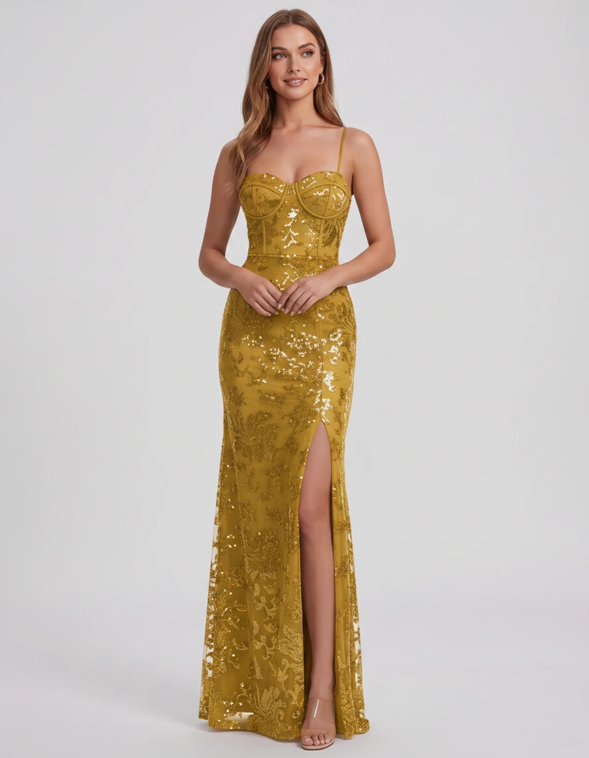 Bexley Maxi Dress — Gold | SKU: SD-15030-gold-2,SD-15030-gold-4,SD-15030-gold-6,SD-15030-gold-8,SD-15030-gold-10,SD-15030-gold-12,SD-15030-gold-14,SD-15030-gold-16,SD-15030-gold-16W,SD-15030-gold-18W,SD-15030-gold-20W,SD-15030-gold-22W,SD-15030-gold-24W