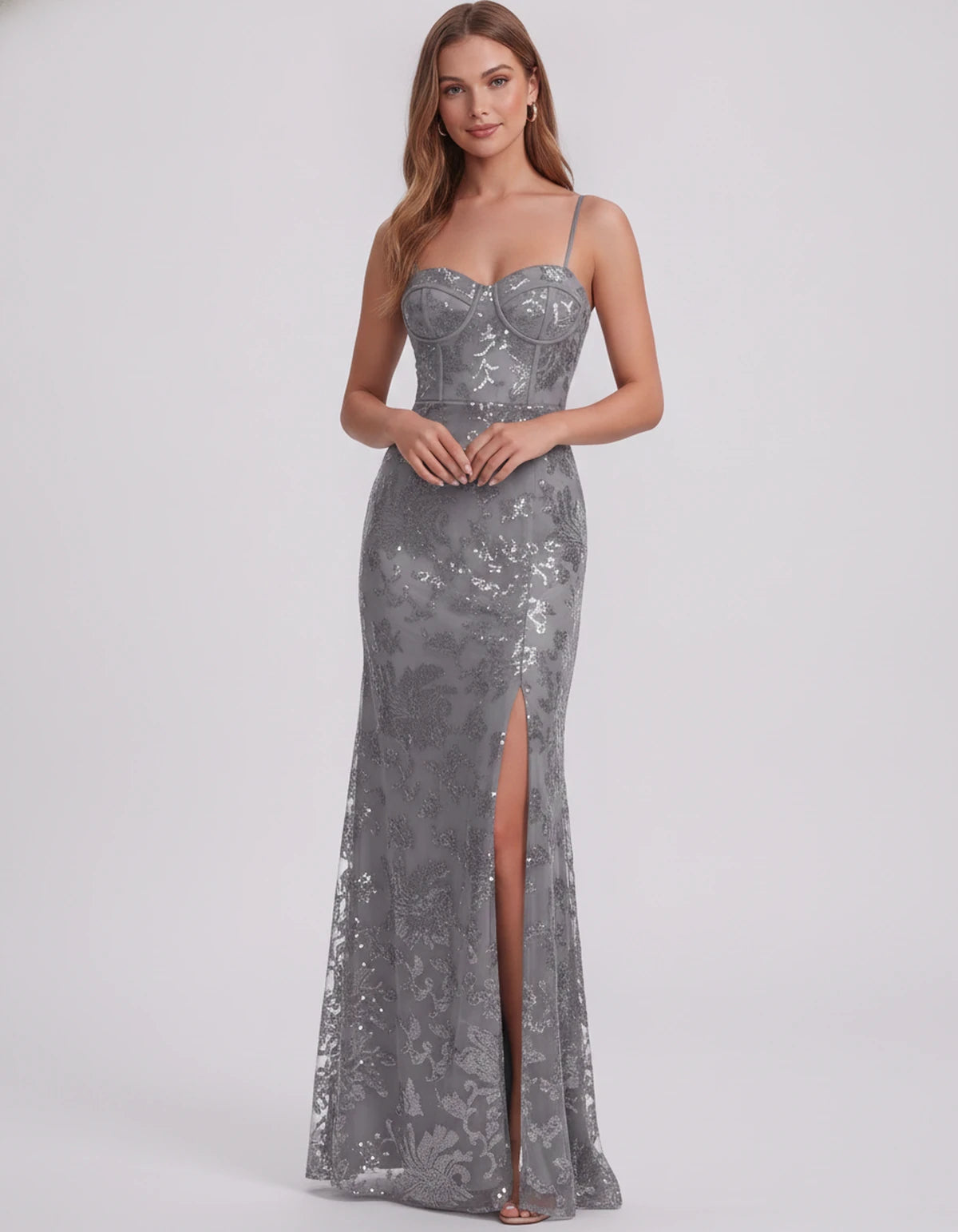 Bexley Maxi Dress — Grey | SKU: SD-15030-grey-2,SD-15030-grey-4,SD-15030-grey-6,SD-15030-grey-8,SD-15030-grey-10,SD-15030-grey-12,SD-15030-grey-14,SD-15030-grey-16,SD-15030-grey-16W,SD-15030-grey-18W,SD-15030-grey-20W,SD-15030-grey-22W,SD-15030-grey-24W
