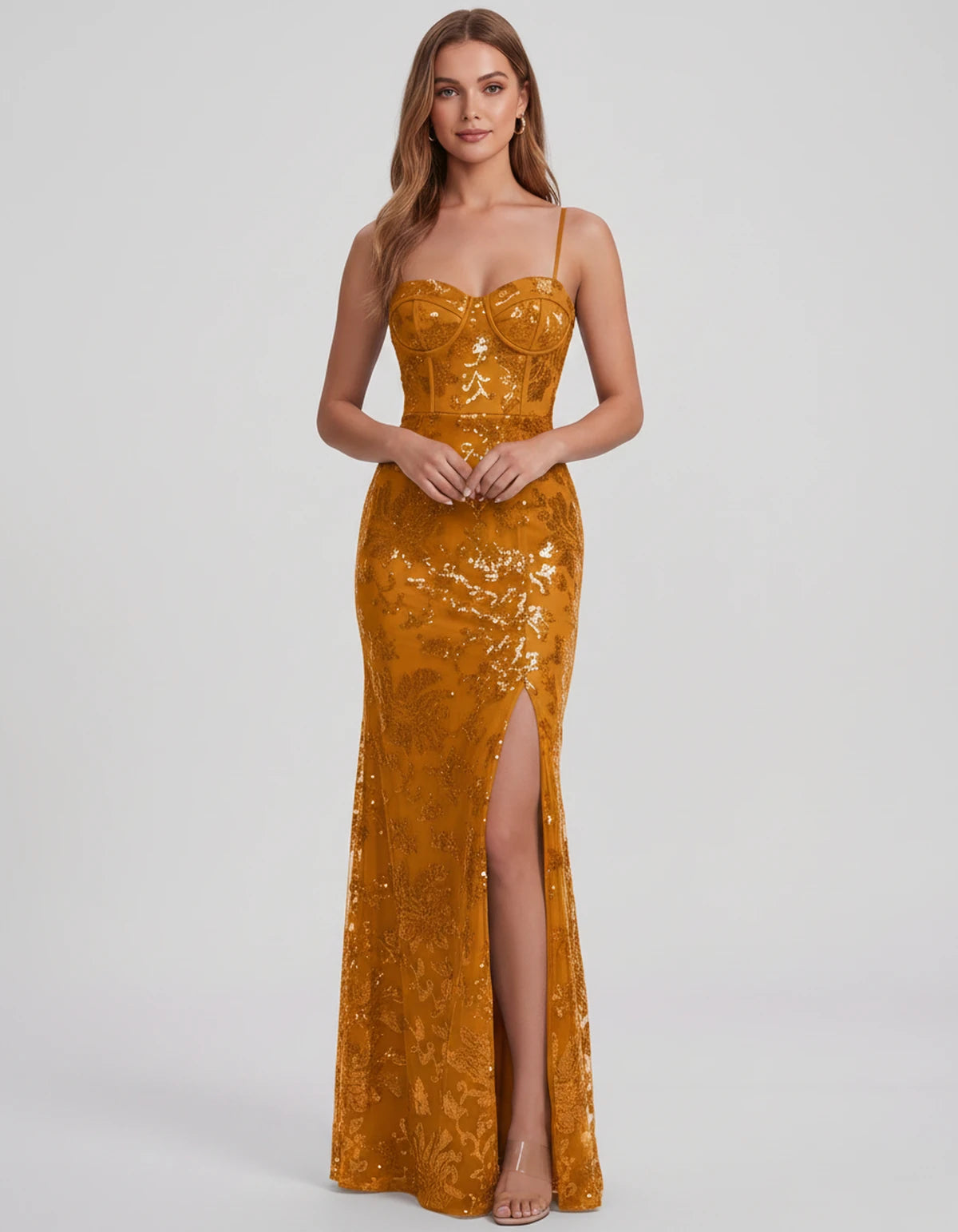 Bexley Maxi Dress — Orange | SKU: SD-15030-orange-2,SD-15030-orange-4,SD-15030-orange-6,SD-15030-orange-8,SD-15030-orange-10,SD-15030-orange-12,SD-15030-orange-14,SD-15030-orange-16,SD-15030-orange-16W,SD-15030-orange-18W,SD-15030-orange-20W,SD-15030-orange-22W,SD-15030-orange-24W