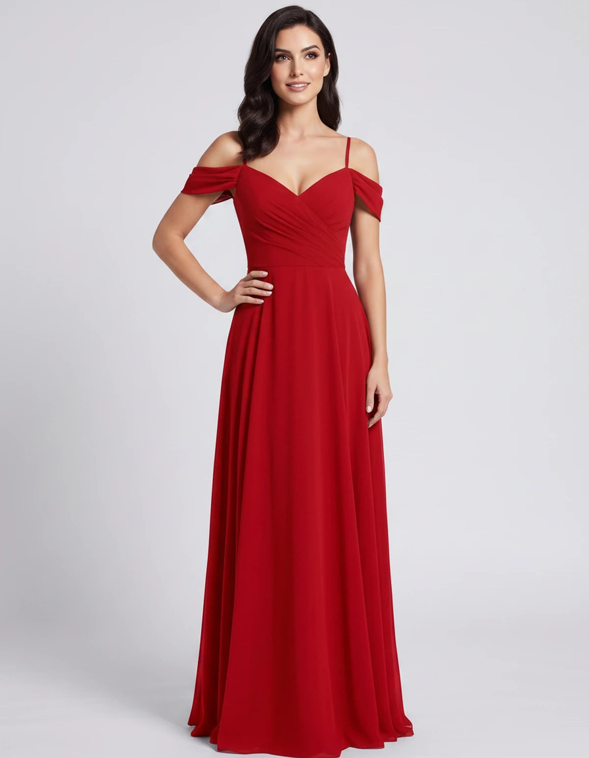 Biarritz Maxi Dress — Red | SKU: SD-64181-red-2,SD-64181-red-4,SD-64181-red-6,SD-64181-red-8,SD-64181-red-10,SD-64181-red-12,SD-64181-red-14,SD-64181-red-16,SD-64181-red-16W,SD-64181-red-18W,SD-64181-red-20W,SD-64181-red-22W