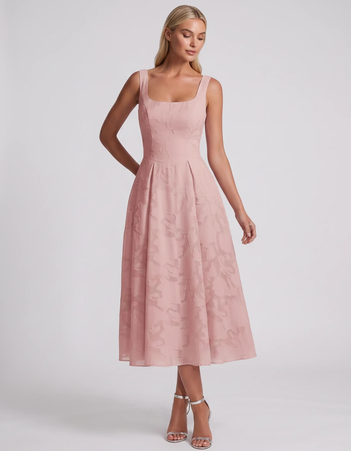 Blanchette Midi Dresses — Blush Pink | SKU: SD-79480-blushpink-2,SD-79480-blushpink-4,SD-79480-blushpink-6,SD-79480-blushpink-8,SD-79480-blushpink-10,SD-79480-blushpink-12,SD-79480-blushpink-14,SD-79480-blushpink-16,SD-79480-blushpink-16W,SD-79480-blushpink-18W,SD-79480-blushpink-20W,SD-79480-blushpink-22W,SD-79480-blushpink-24W