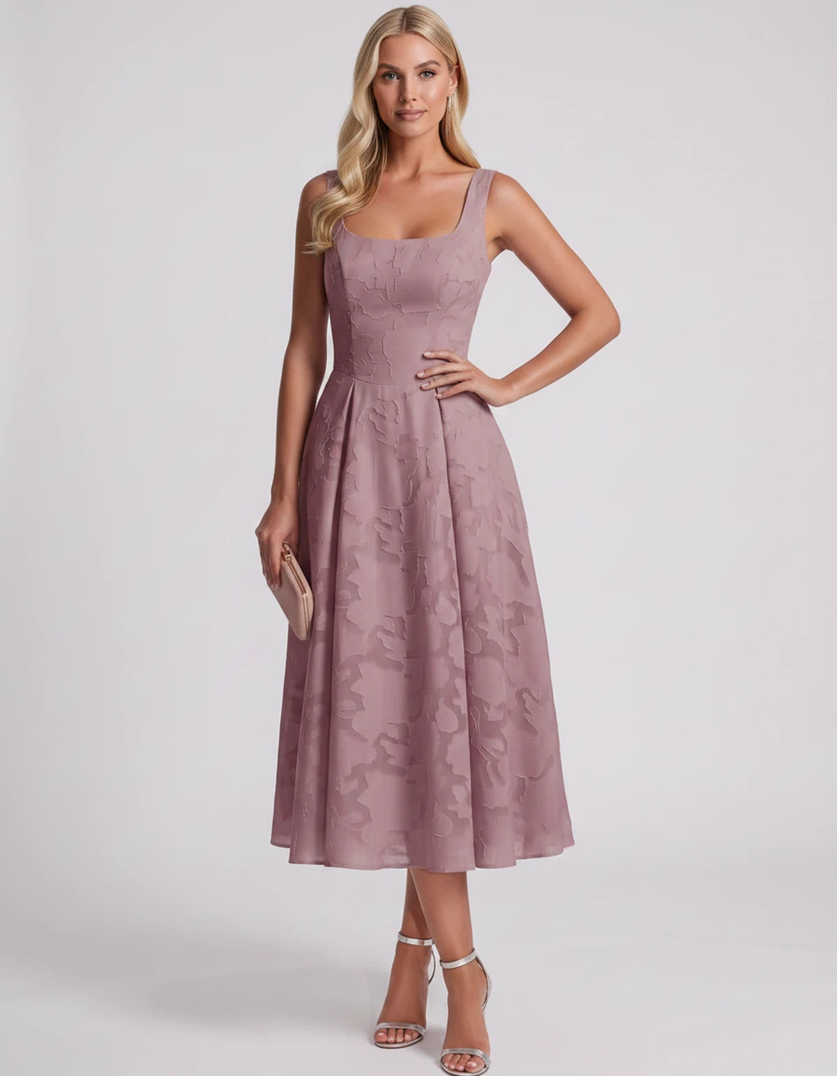 Blanchette Midi Dresses — Dusty Pink | SKU: SD-79480-dustypink-2,SD-79480-dustypink-4,SD-79480-dustypink-6,SD-79480-dustypink-8,SD-79480-dustypink-10,SD-79480-dustypink-12,SD-79480-dustypink-14,SD-79480-dustypink-16,SD-79480-dustypink-16W,SD-79480-dustypink-18W,SD-79480-dustypink-20W,SD-79480-dustypink-22W,SD-79480-dustypink-24W